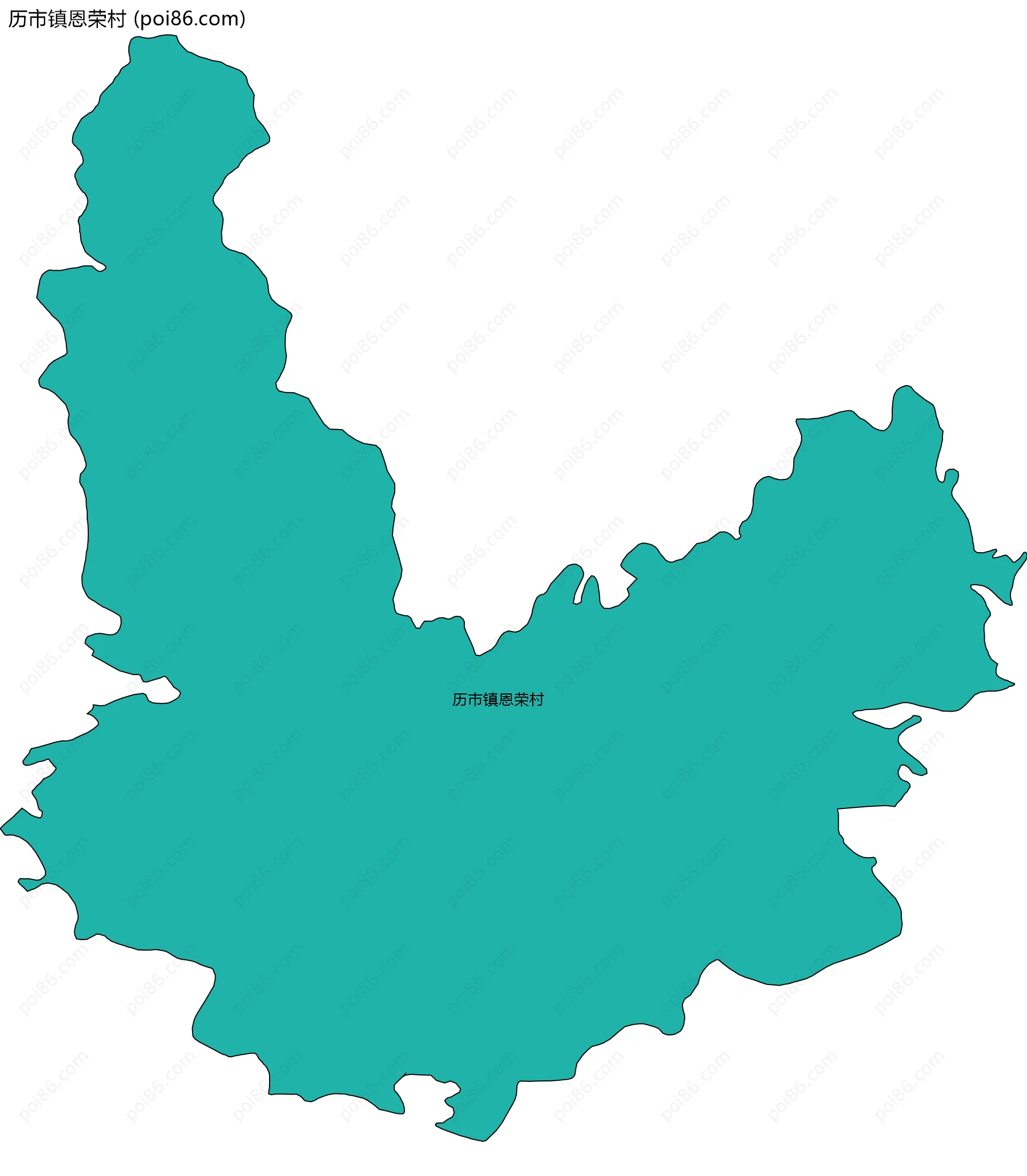 历市镇恩荣村边界地图