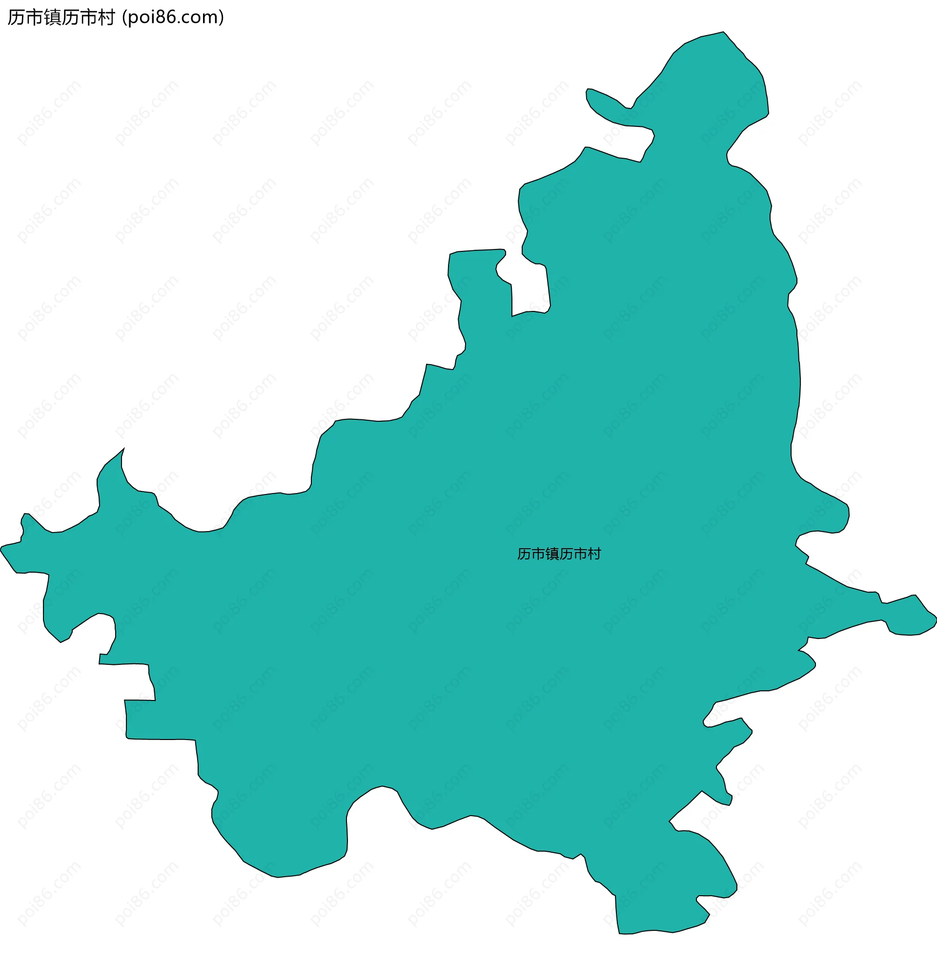 历市镇历市村边界地图