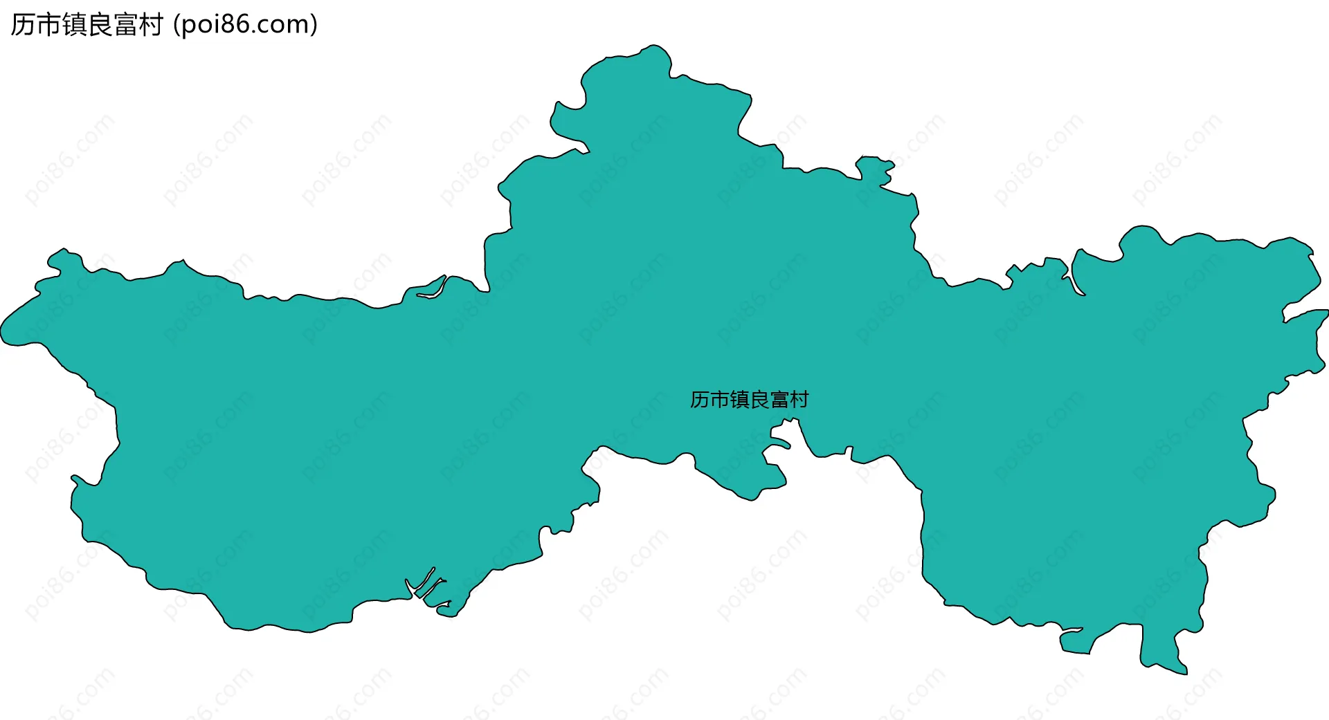 历市镇良富村边界地图