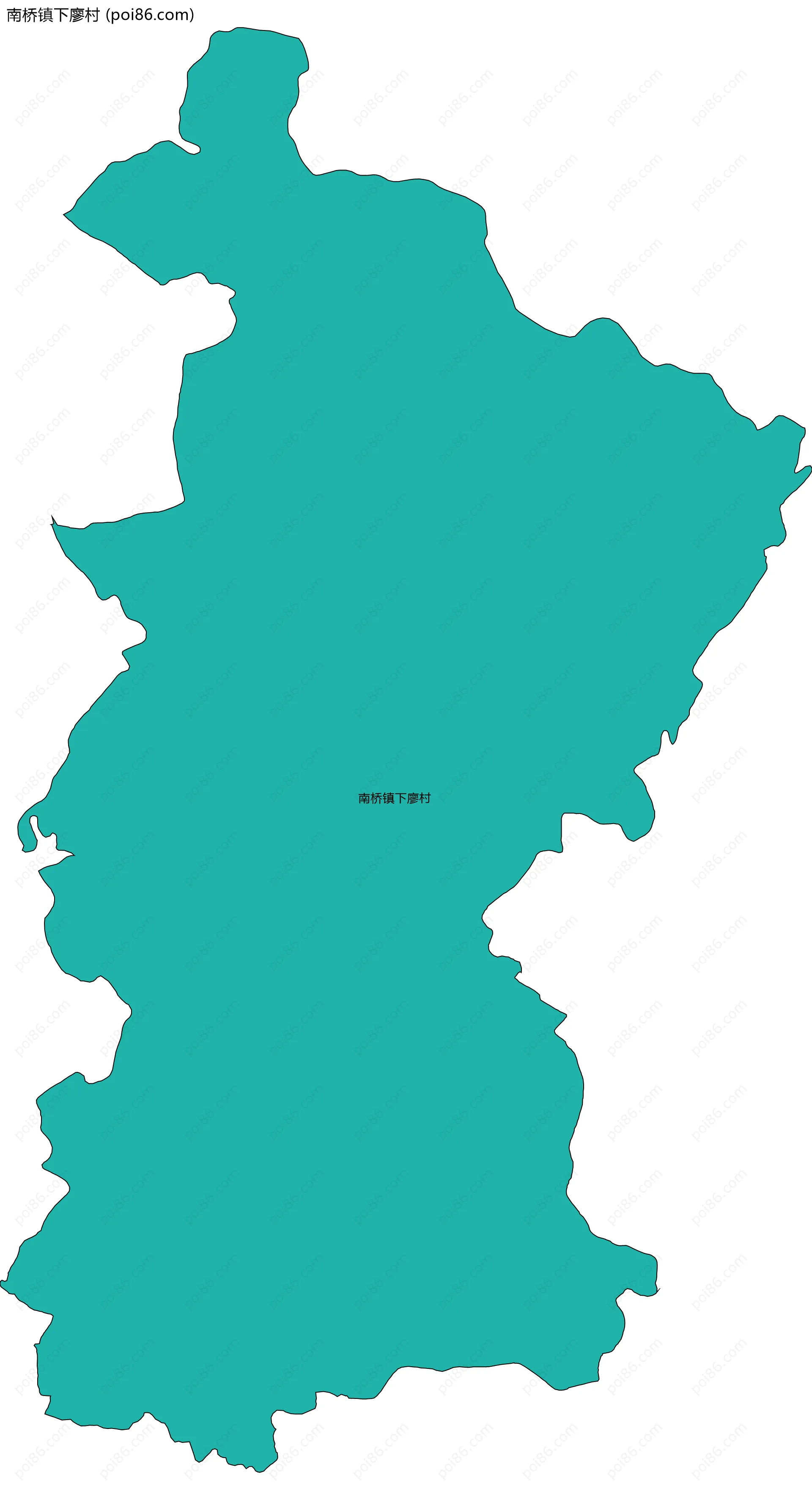 南桥镇下廖村边界地图