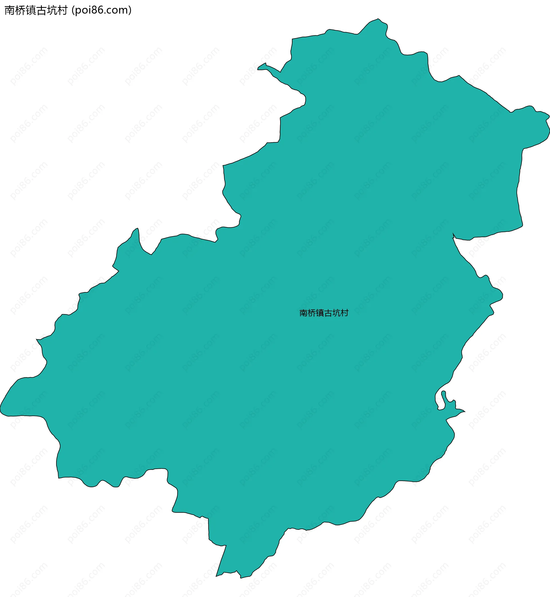 南桥镇古坑村边界地图