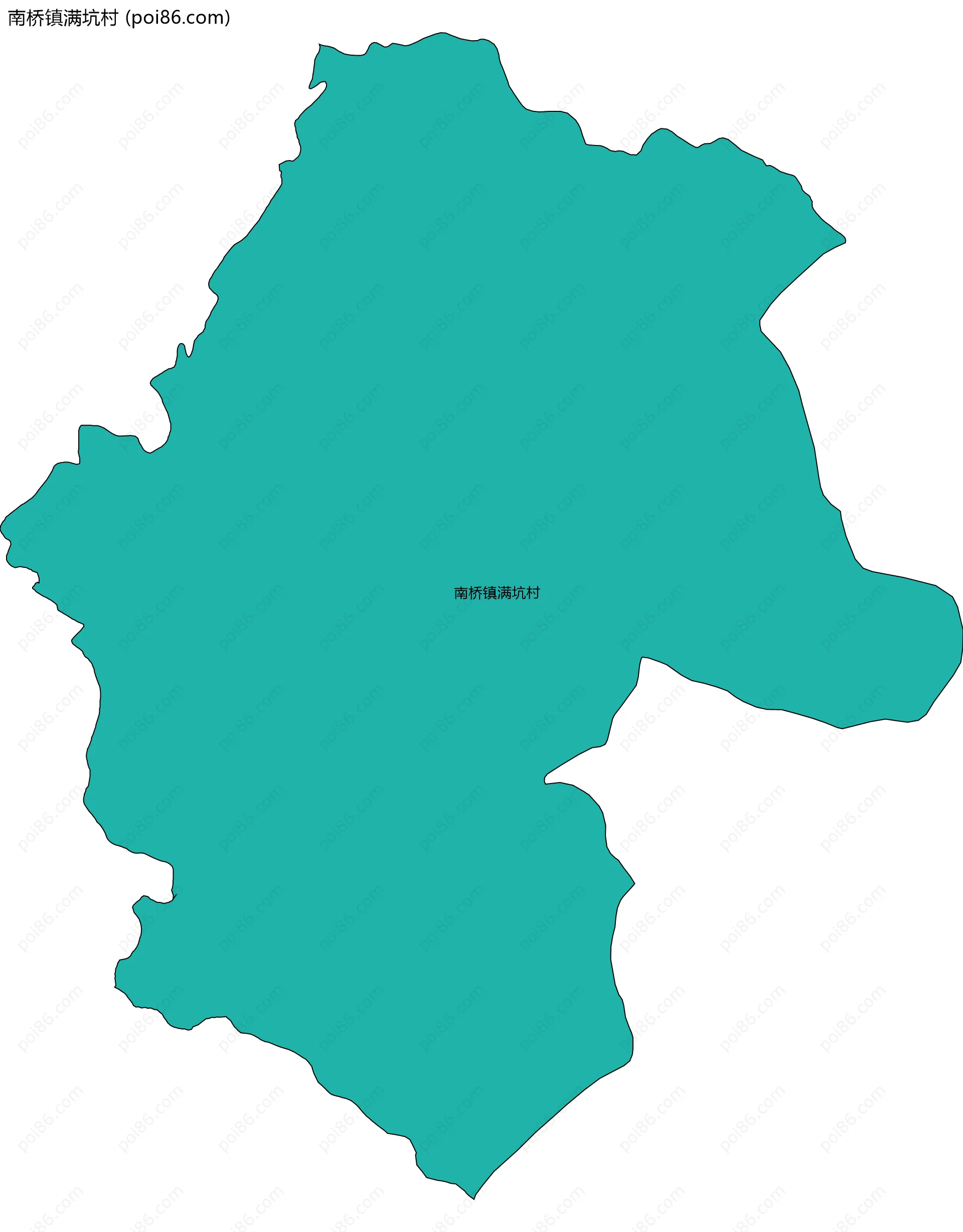 南桥镇满坑村边界地图