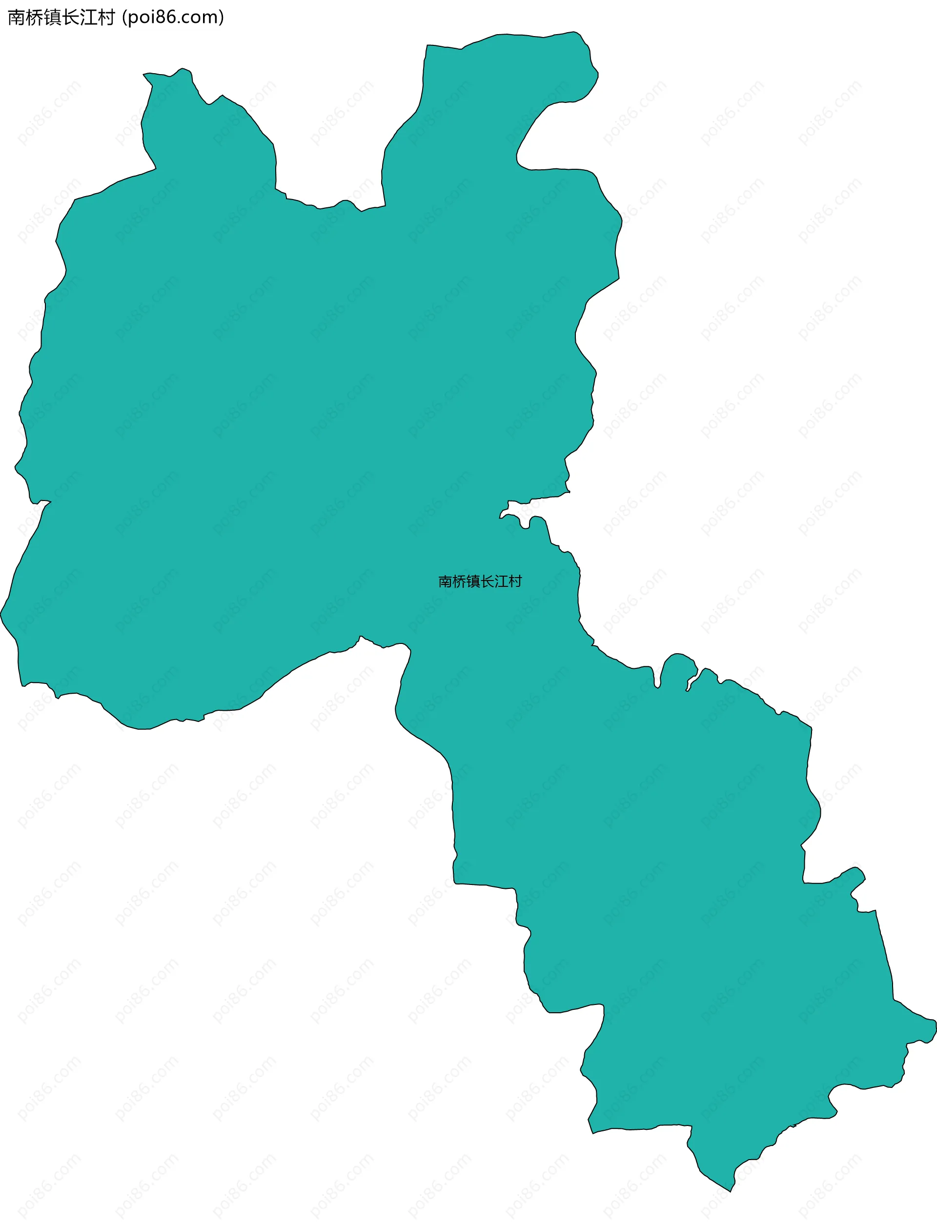 南桥镇长江村边界地图