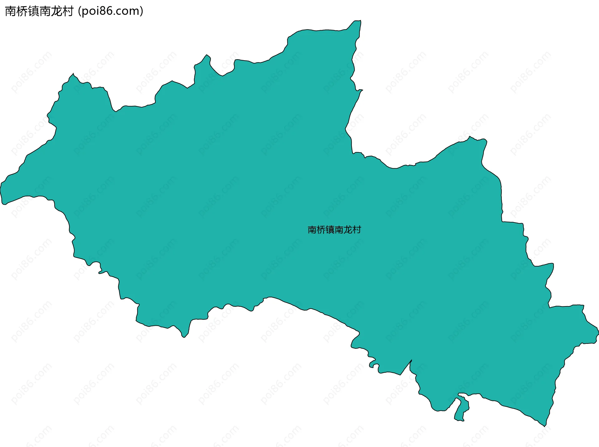 南桥镇南龙村边界地图