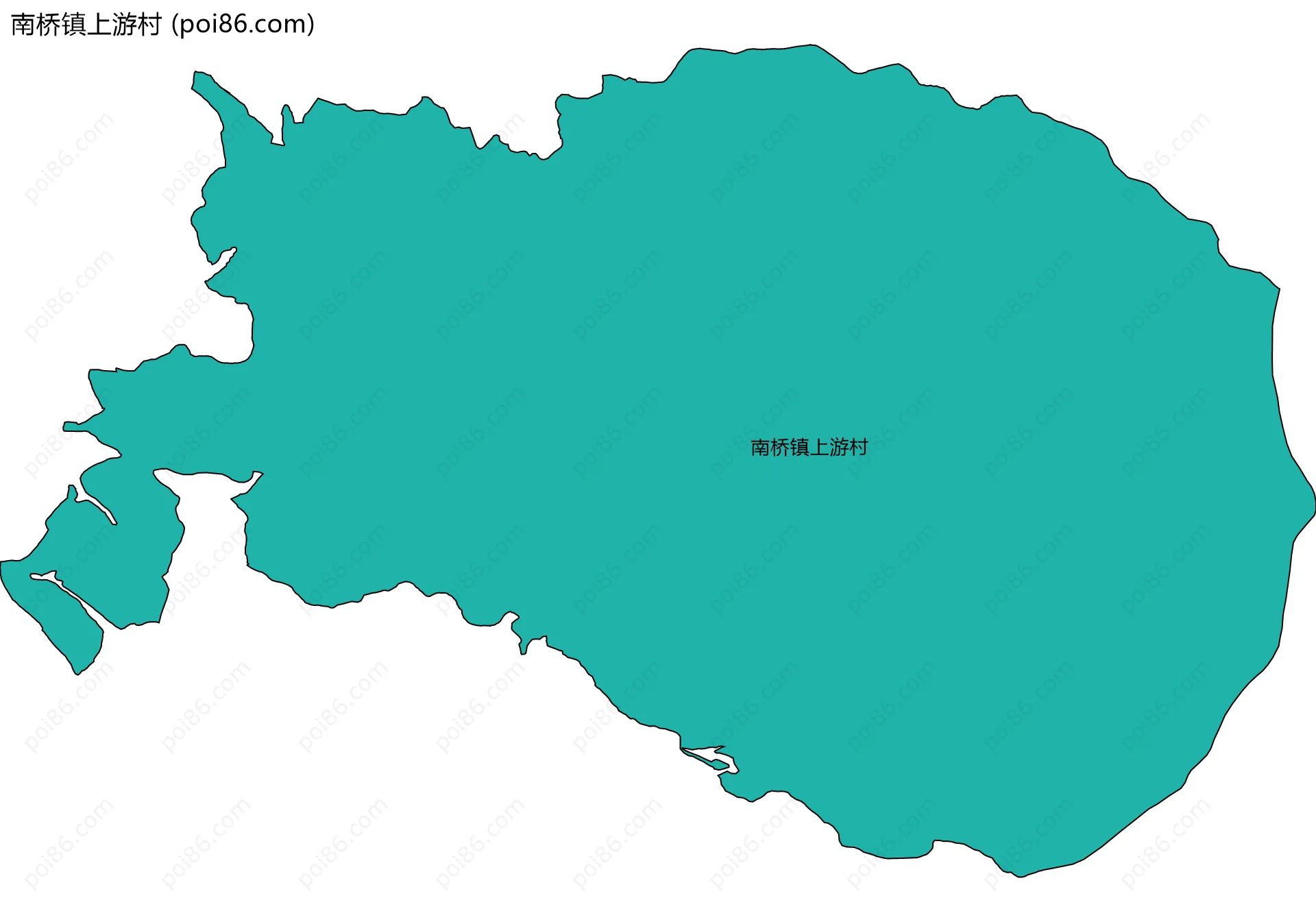 南桥镇上游村边界地图