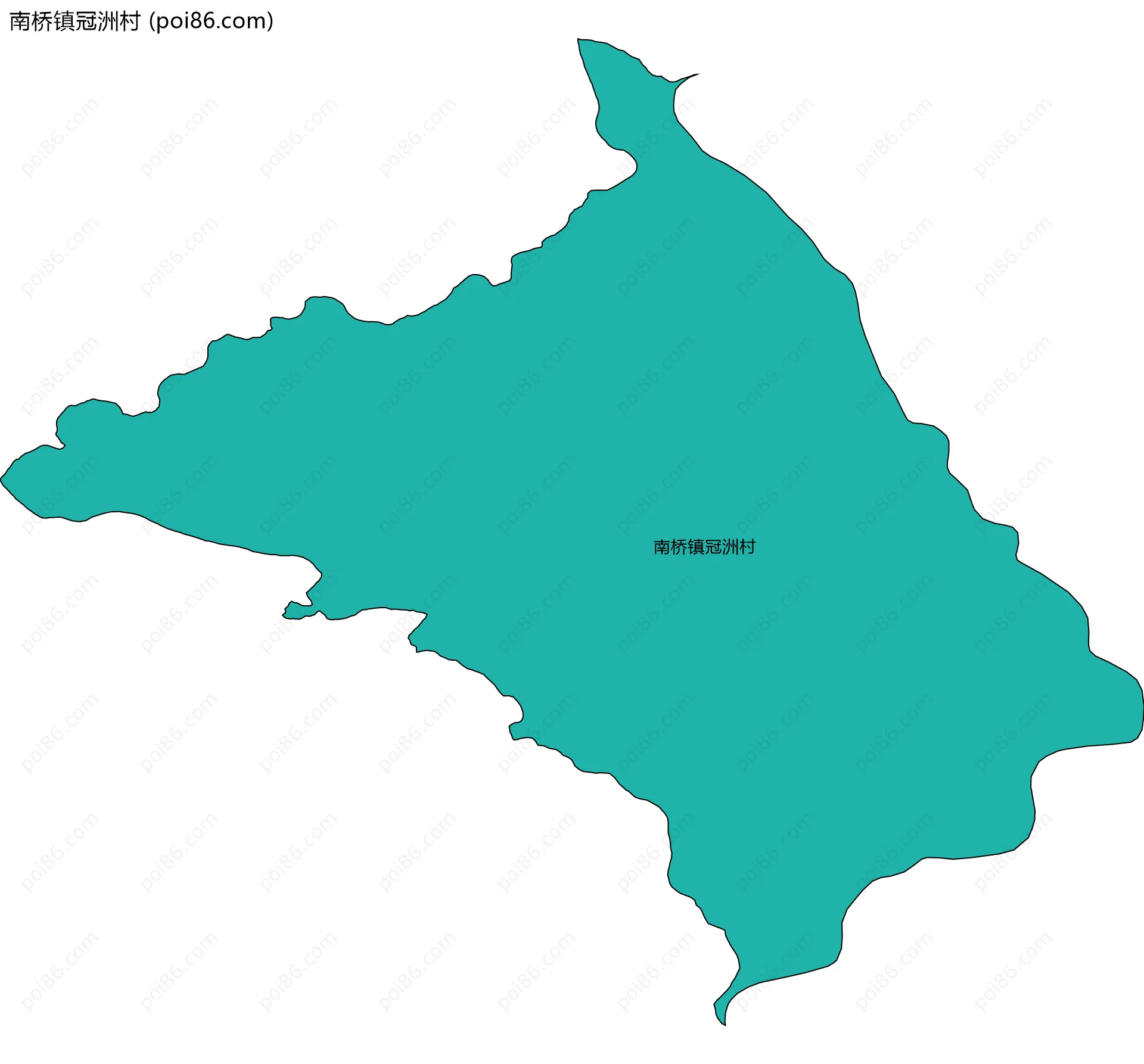 南桥镇冠洲村边界地图