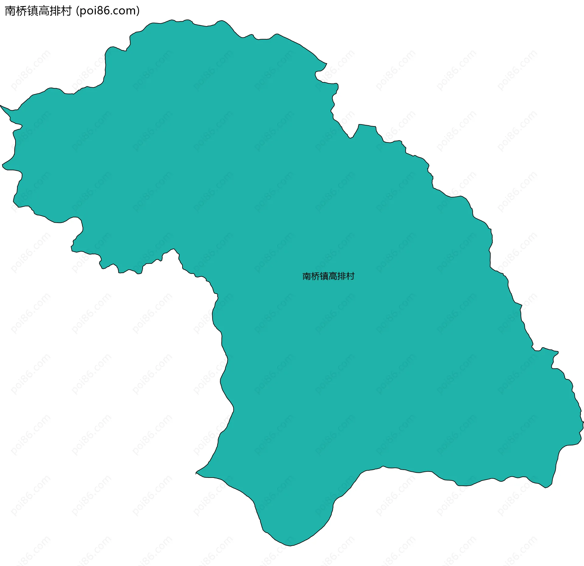 南桥镇高排村边界地图