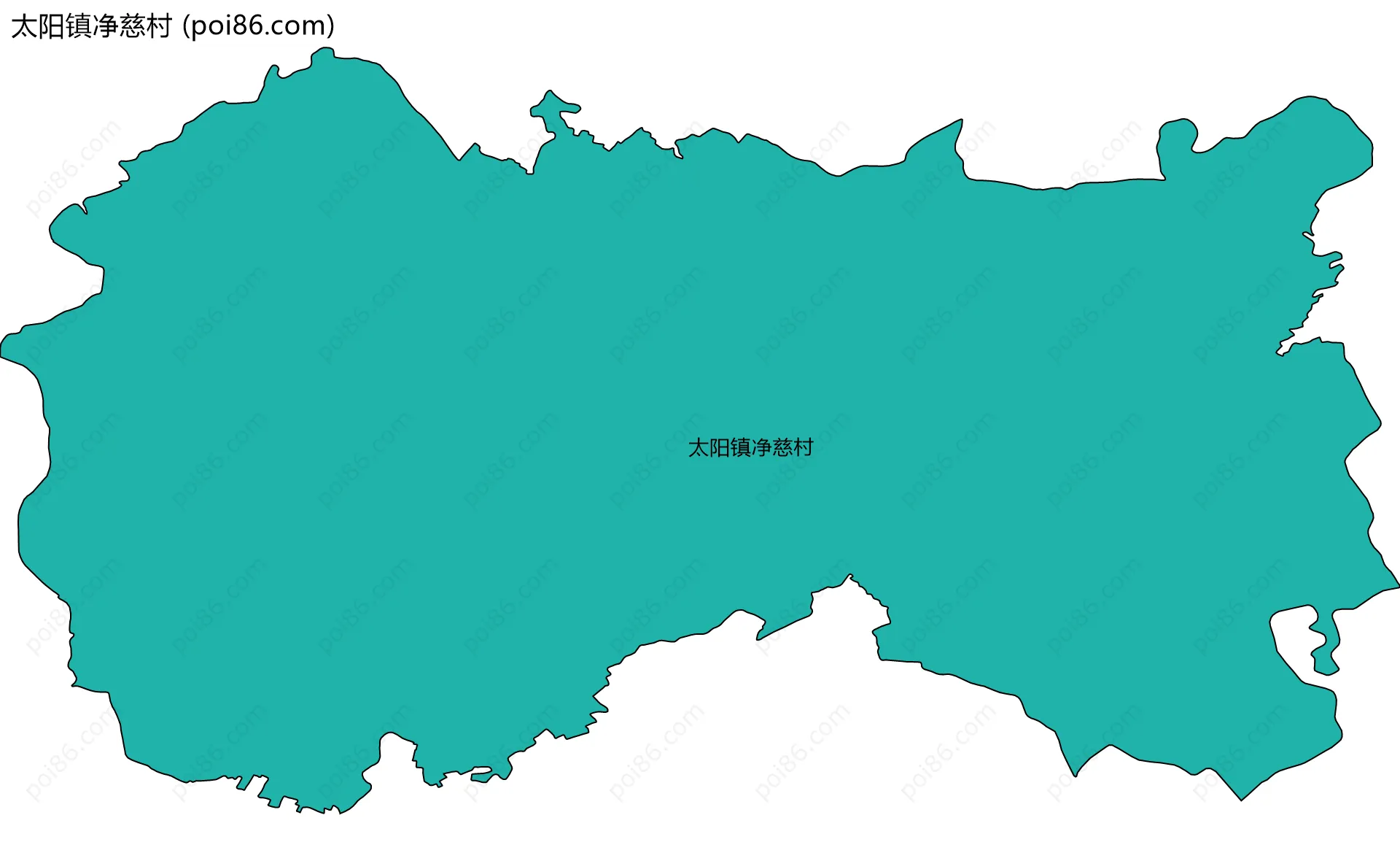 太阳镇净慈村边界地图