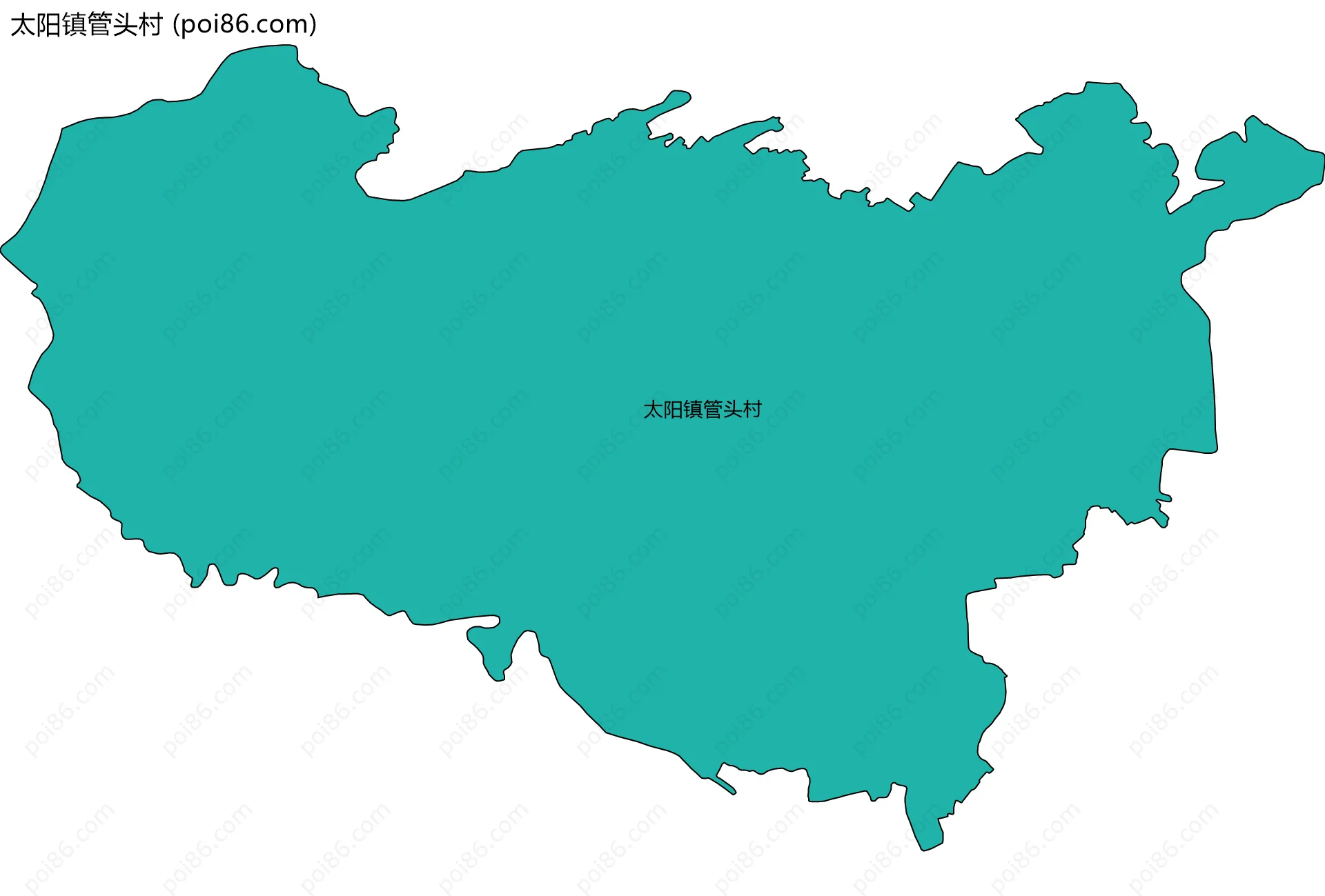太阳镇管头村边界地图