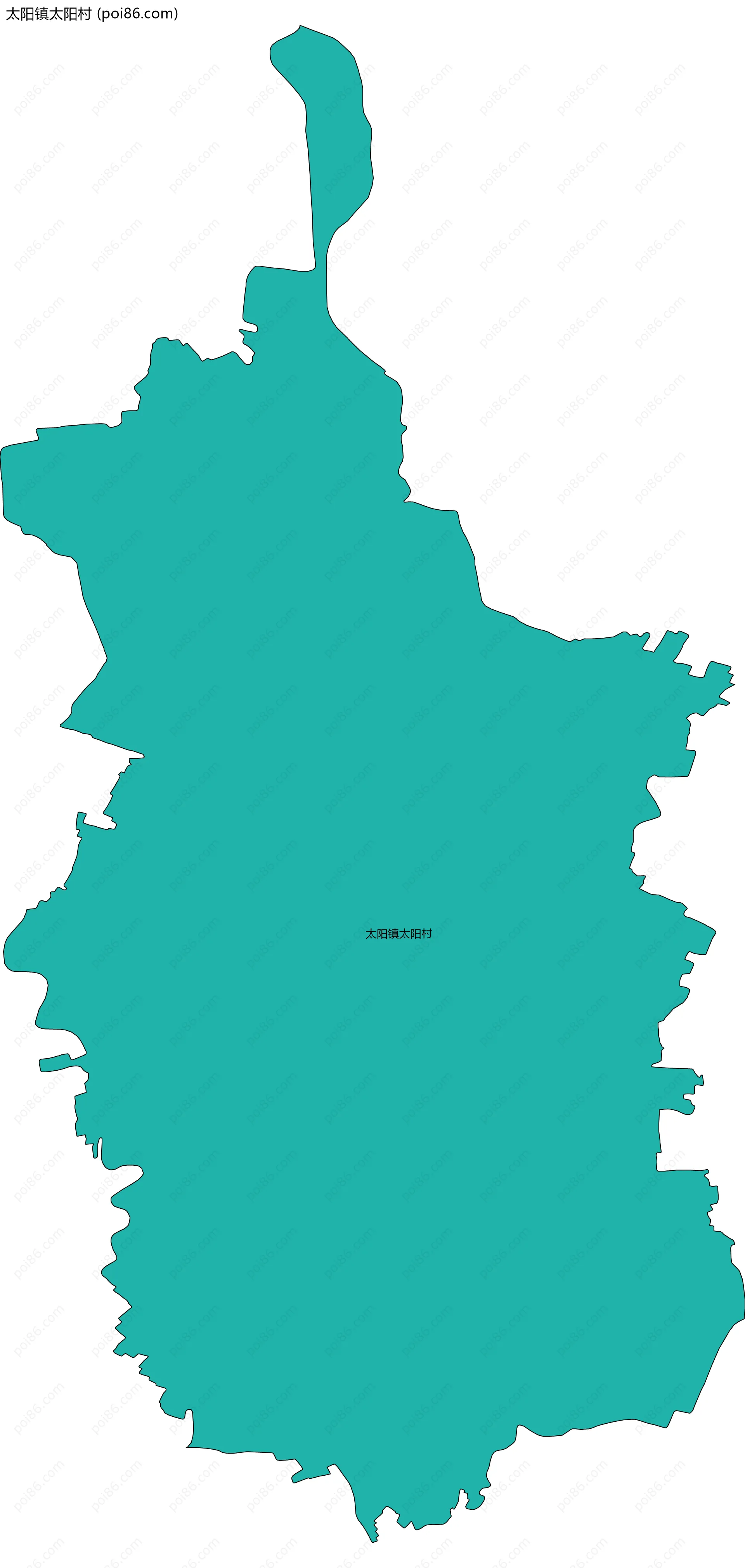 太阳镇太阳村边界地图