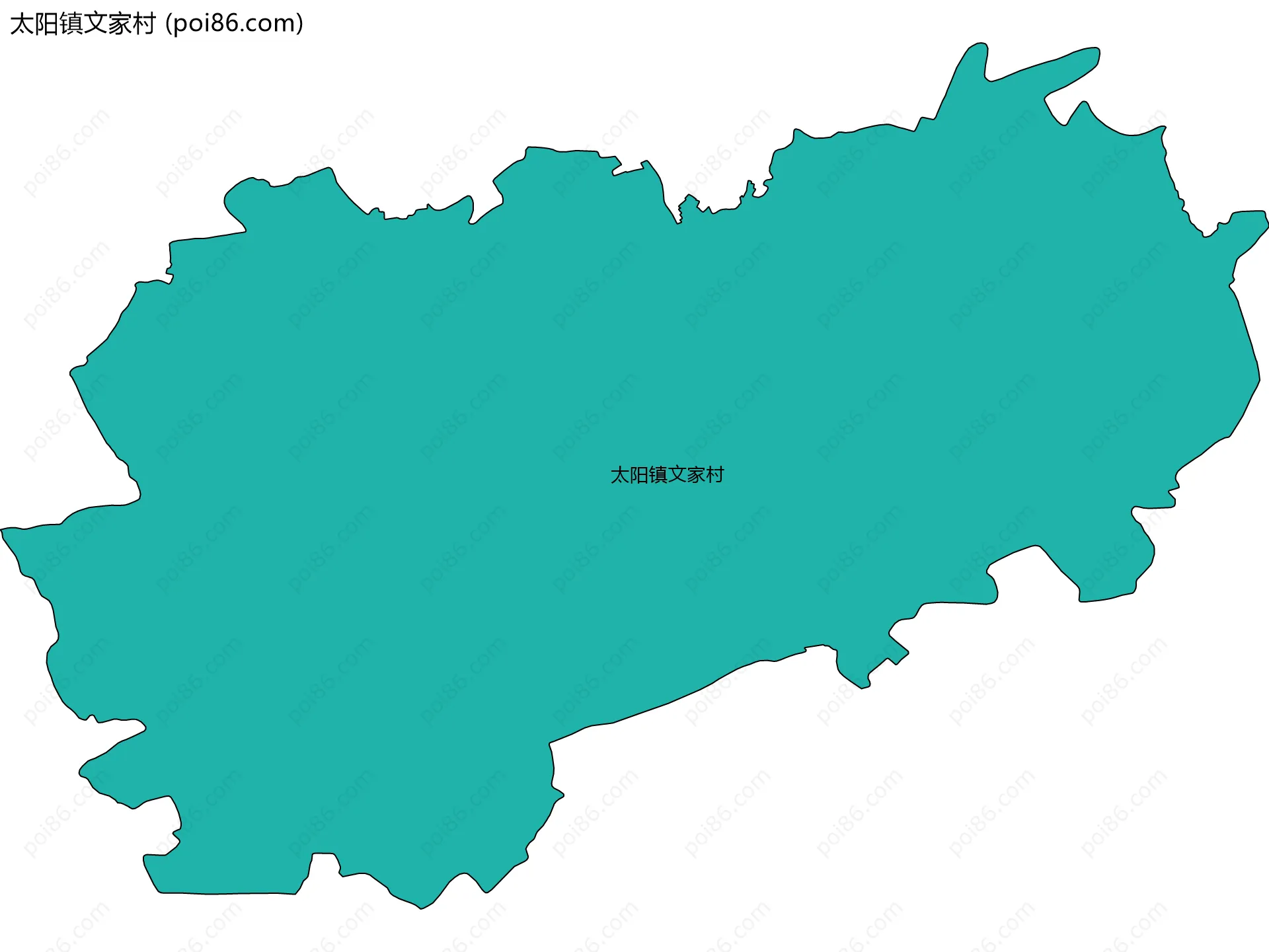 太阳镇文家村边界地图