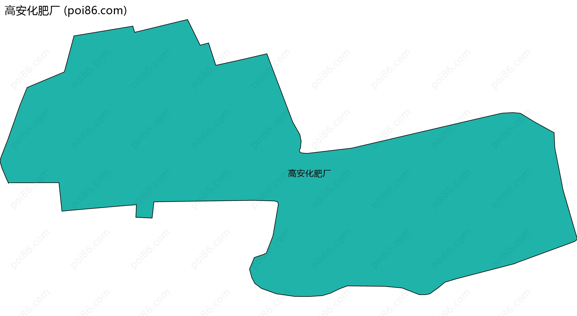 高安化肥厂边界地图