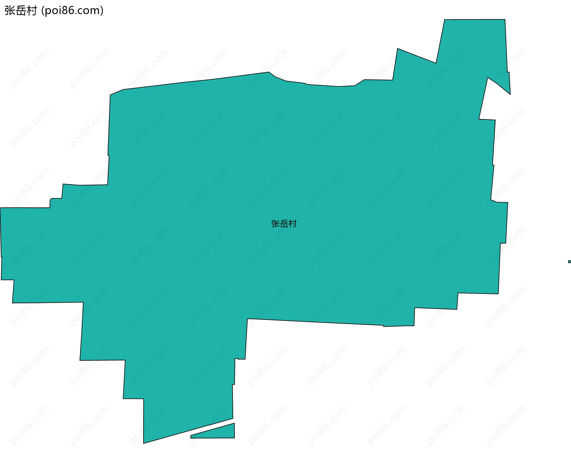 张岳村边界地图