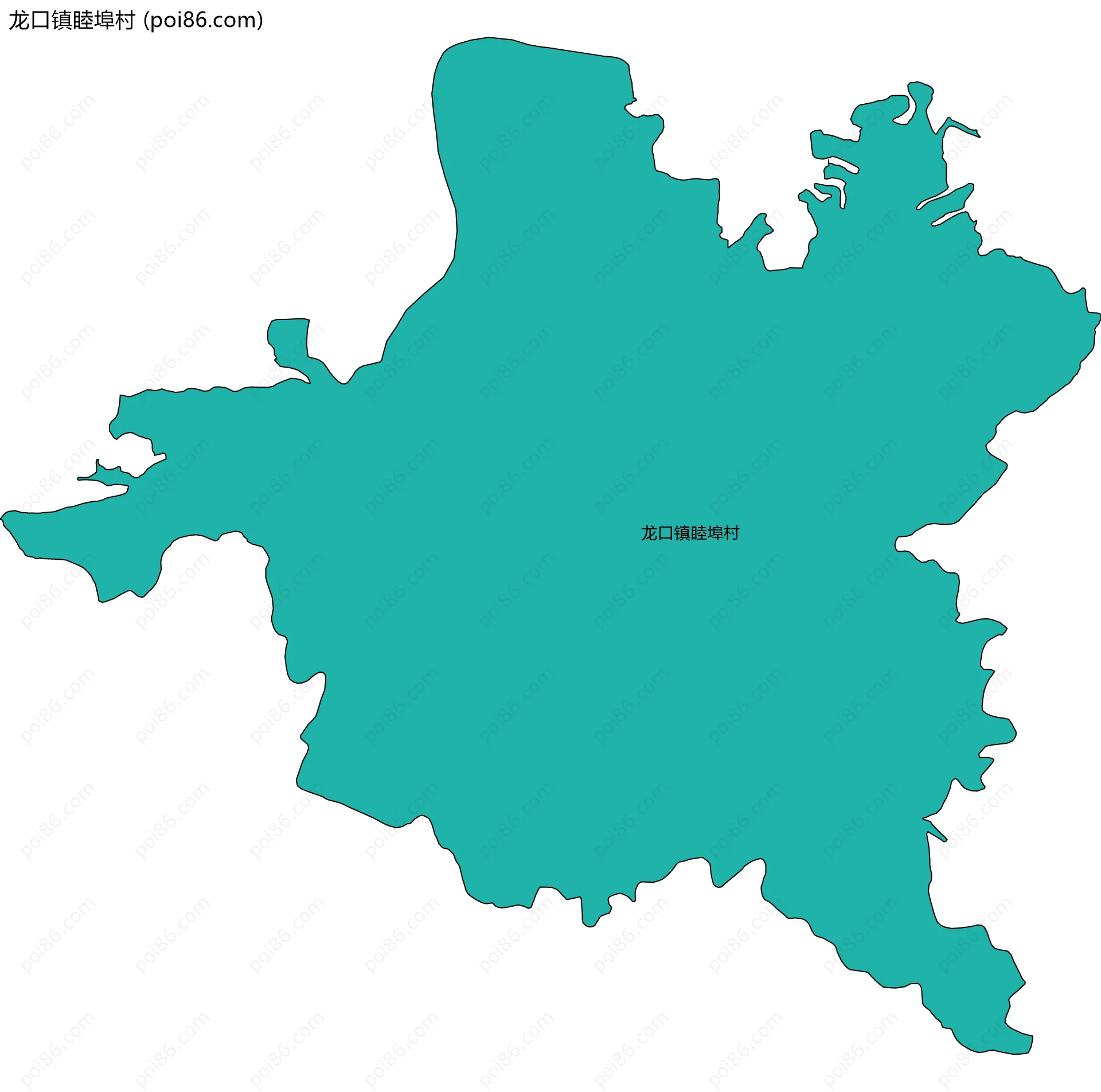 龙口镇睦埠村边界地图