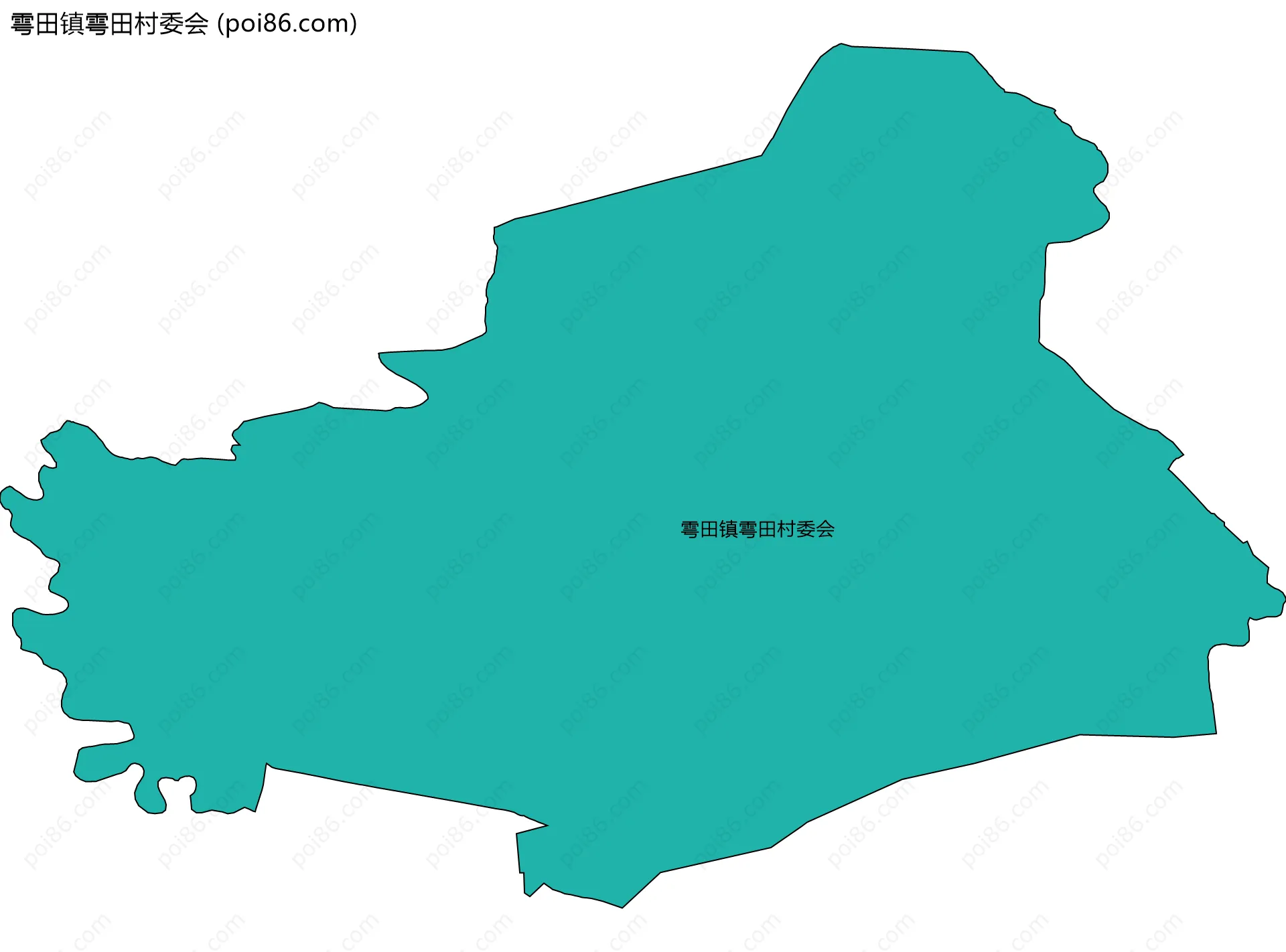 雩田镇雩田村委会边界地图