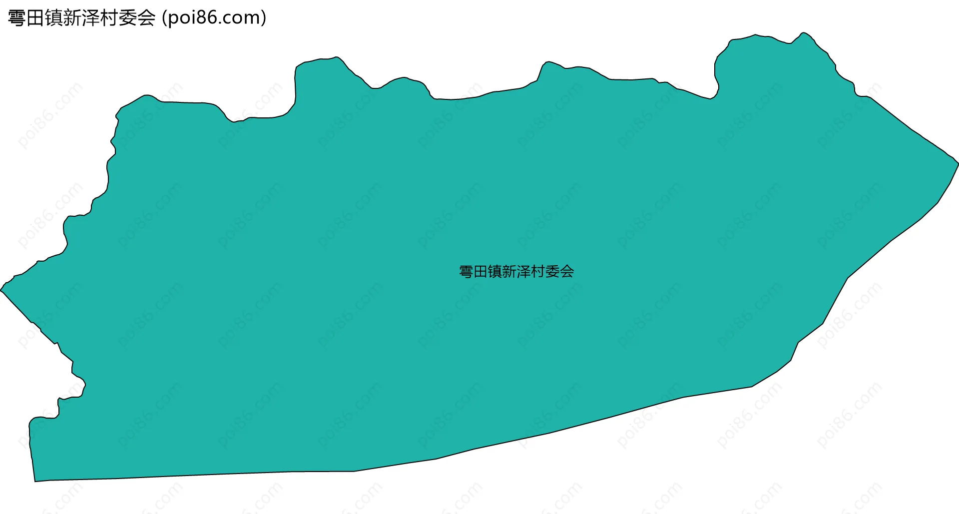 雩田镇新泽村委会边界地图
