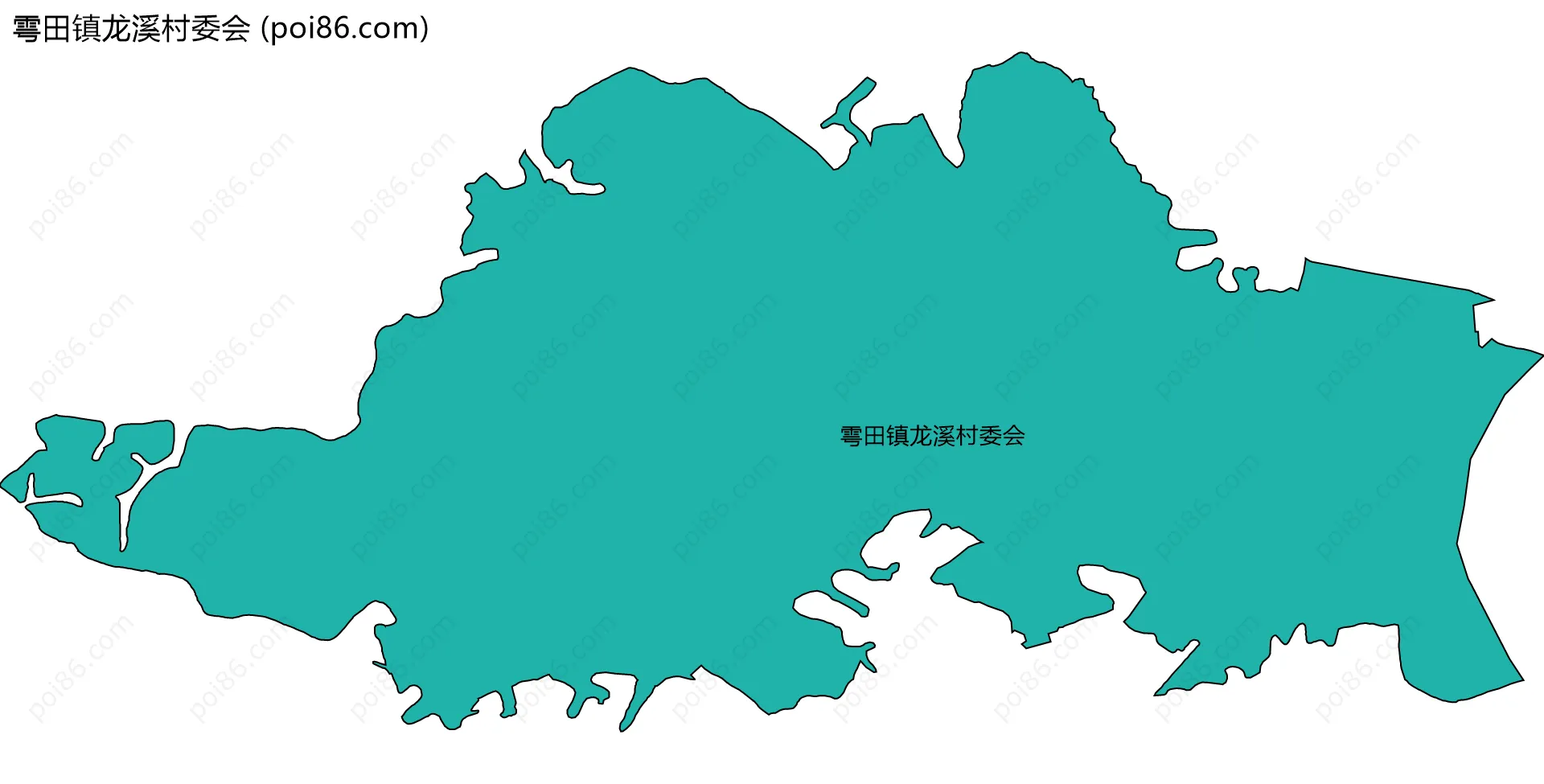 雩田镇龙溪村委会边界地图