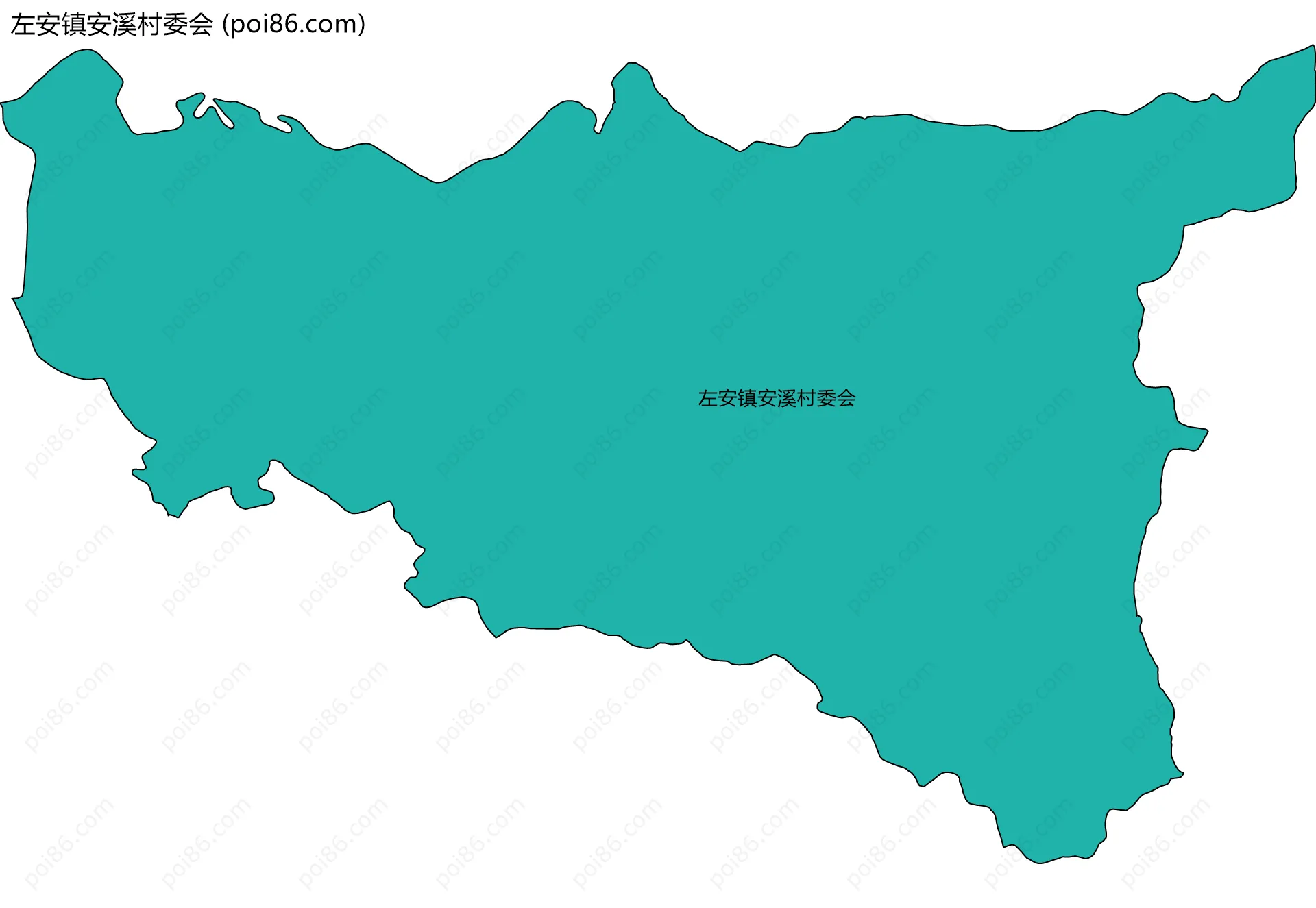 左安镇安溪村委会边界地图