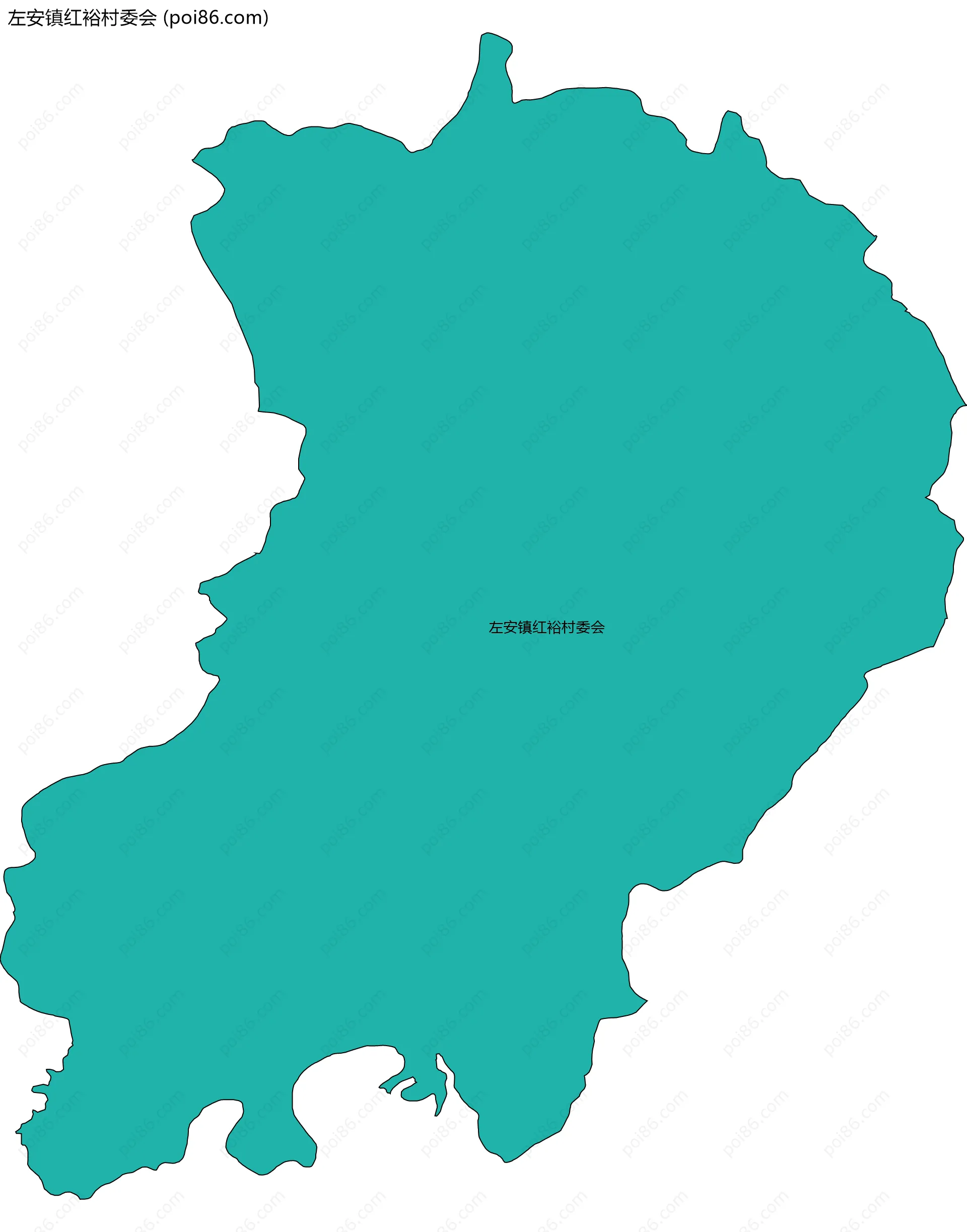 左安镇红裕村委会边界地图