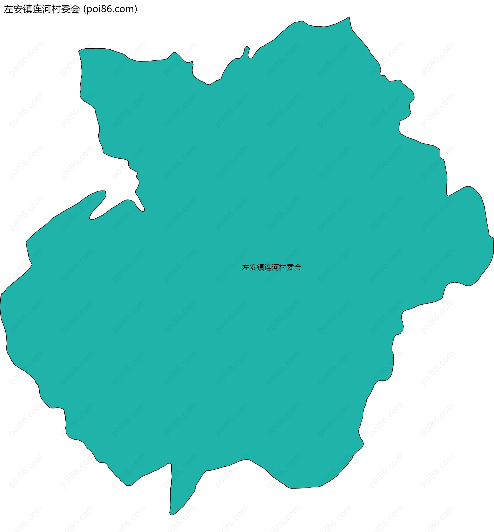 左安镇连河村委会边界地图