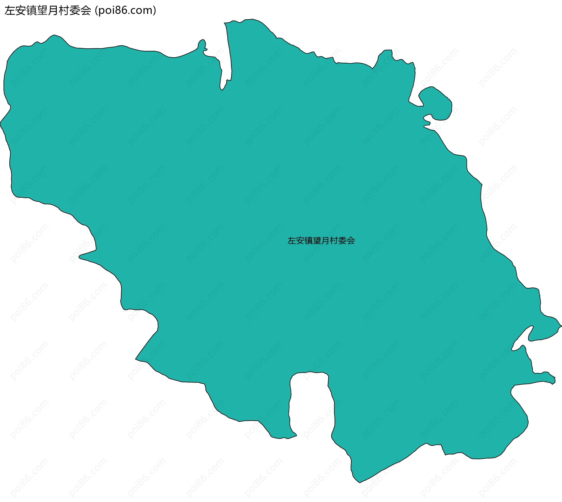 左安镇望月村委会边界地图