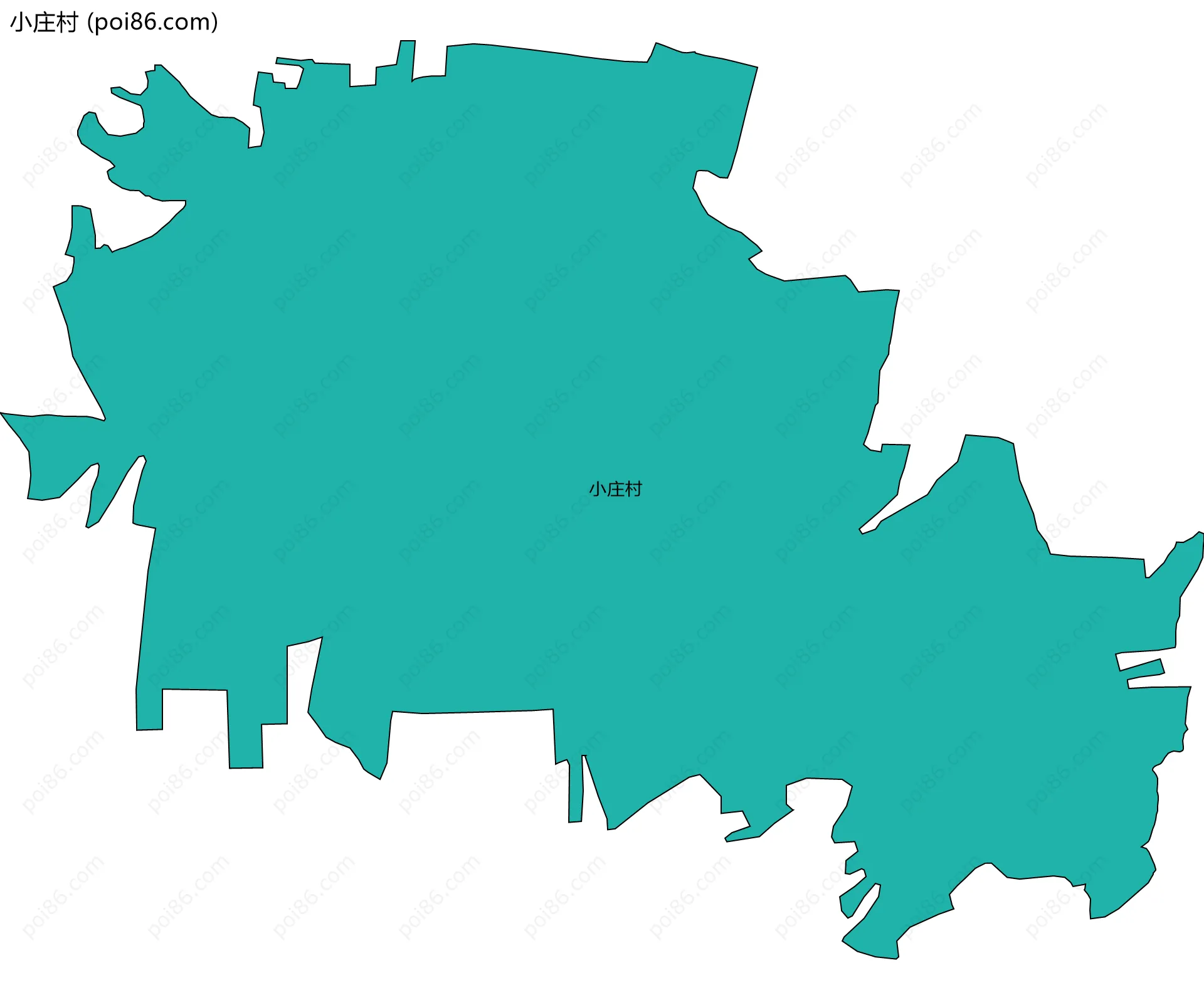 小庄村边界地图