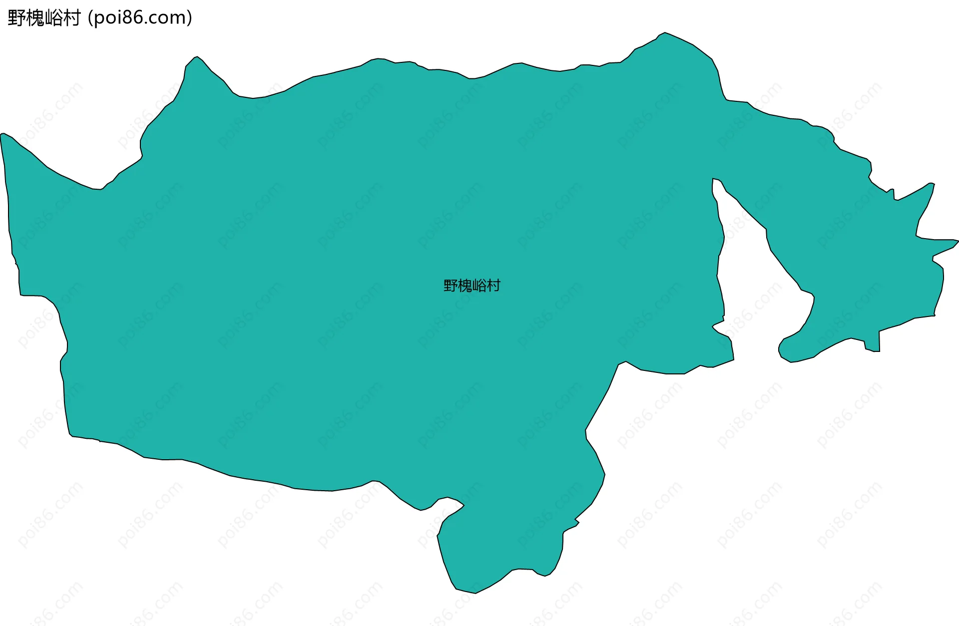野槐峪村边界地图