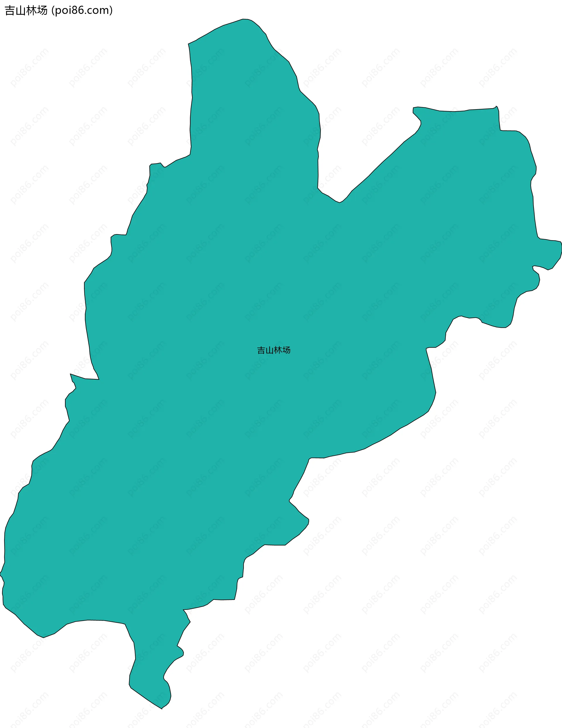 吉山林场边界地图