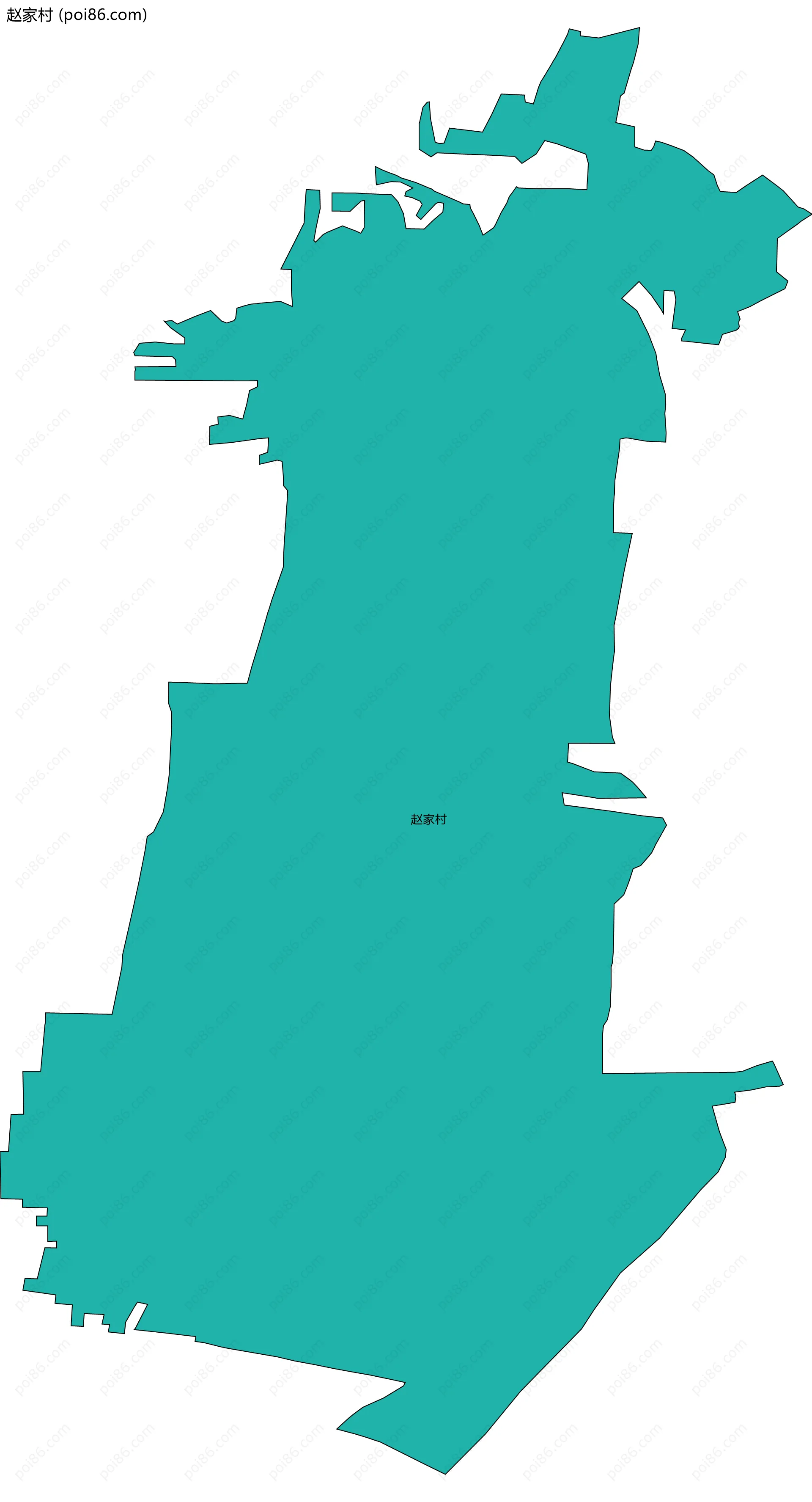 赵家村边界地图