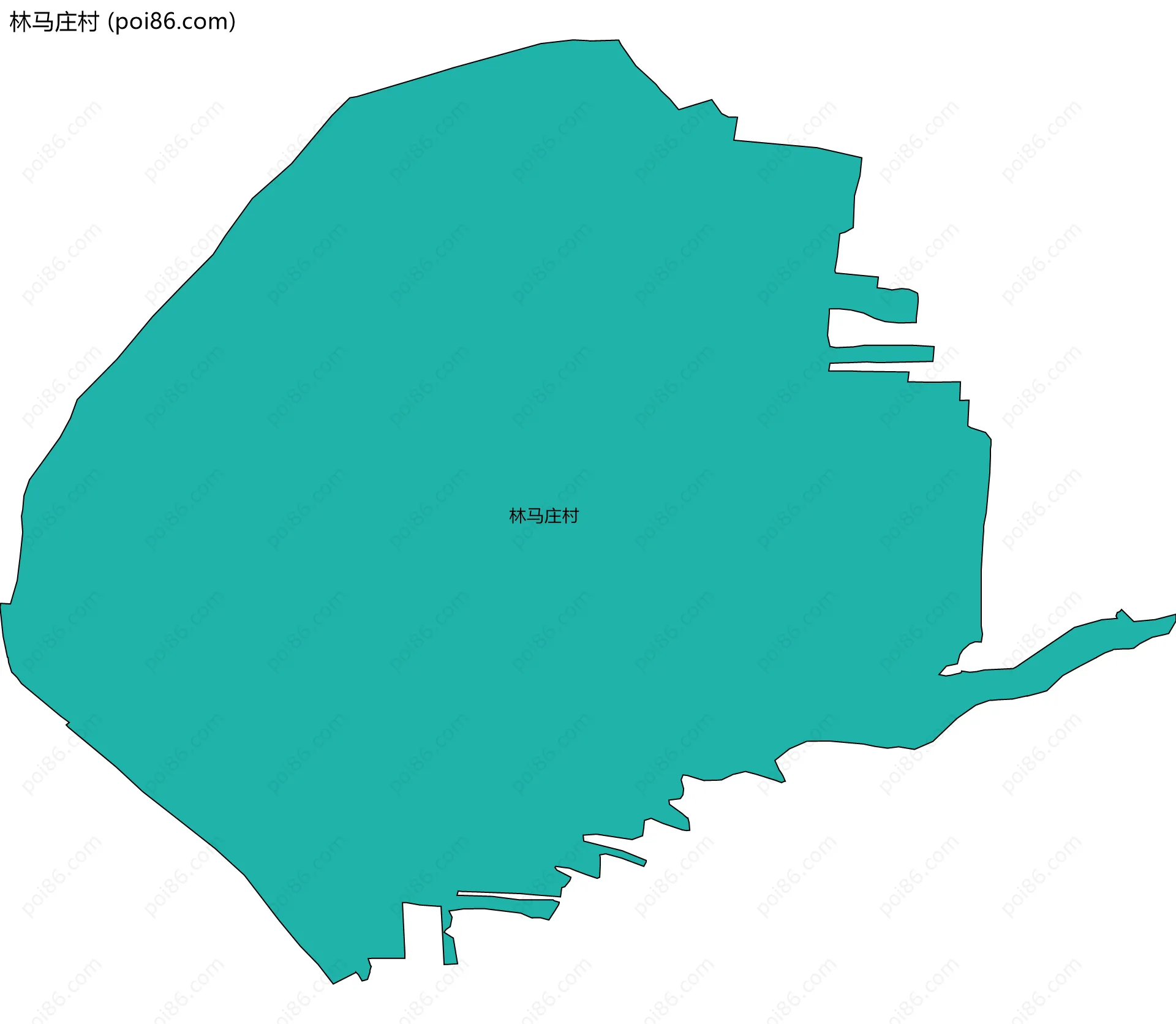 林马庄村边界地图