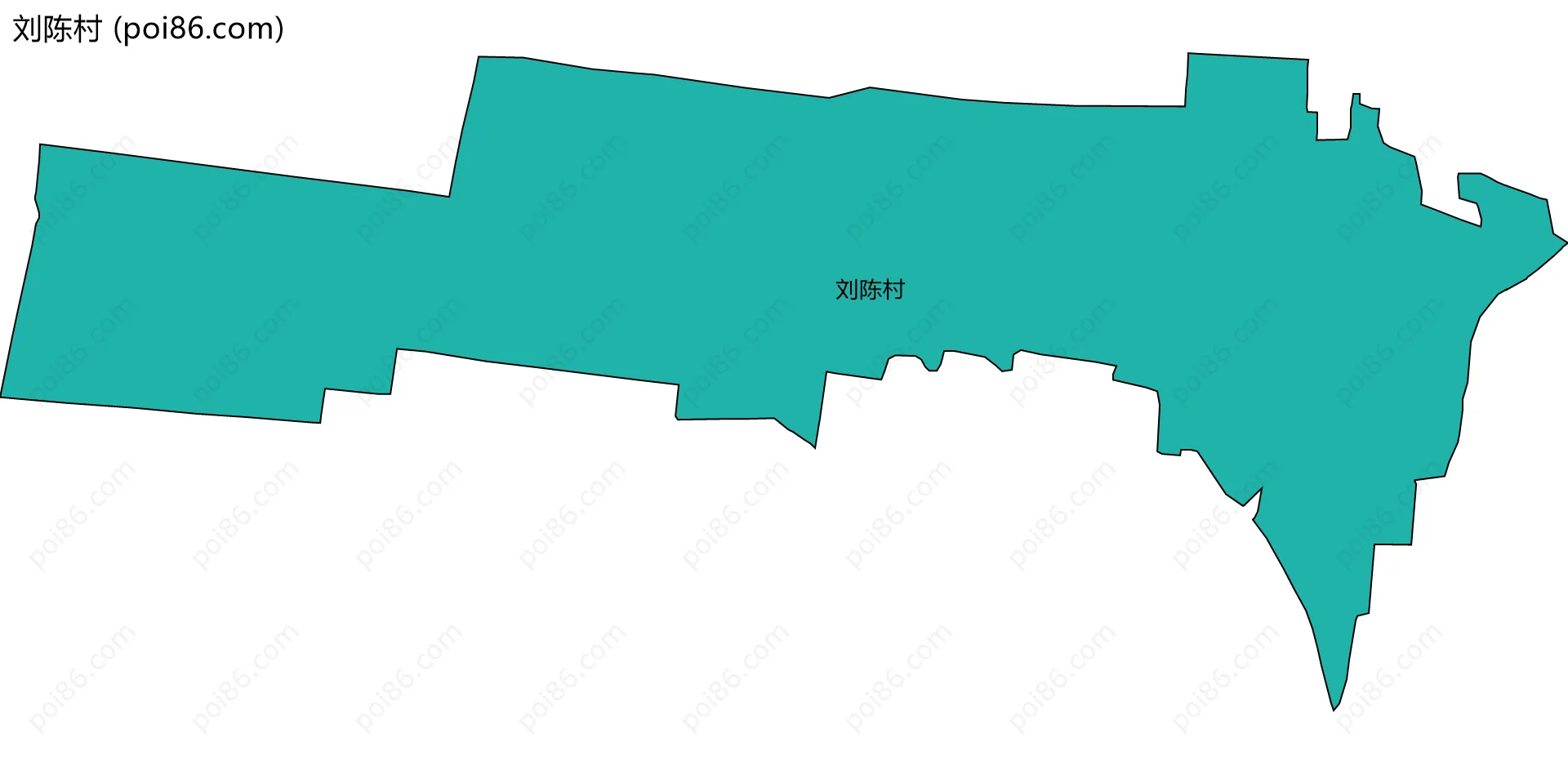 刘陈村边界地图
