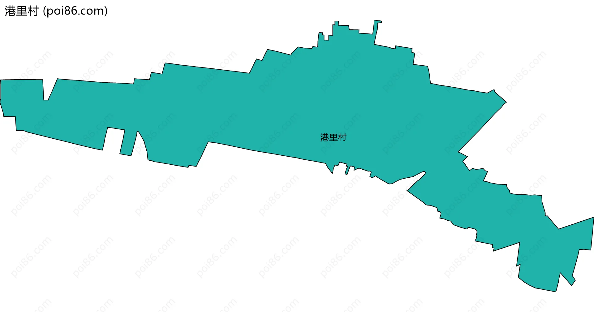 港里村边界地图