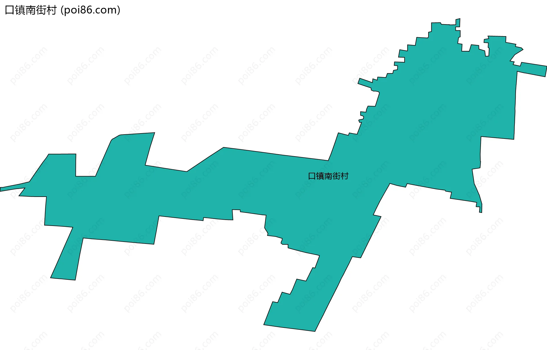 口镇南街村边界地图