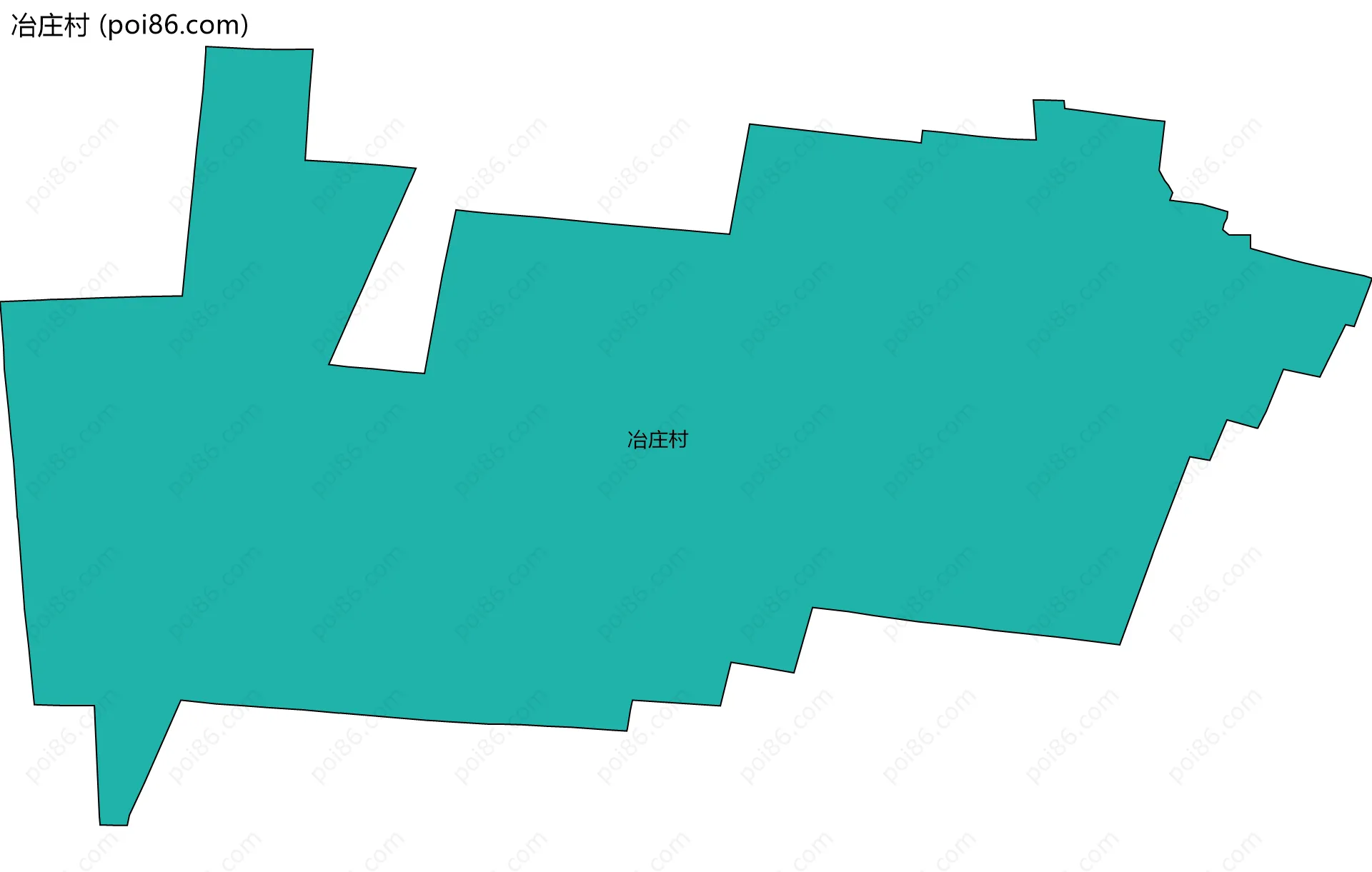 冶庄村边界地图