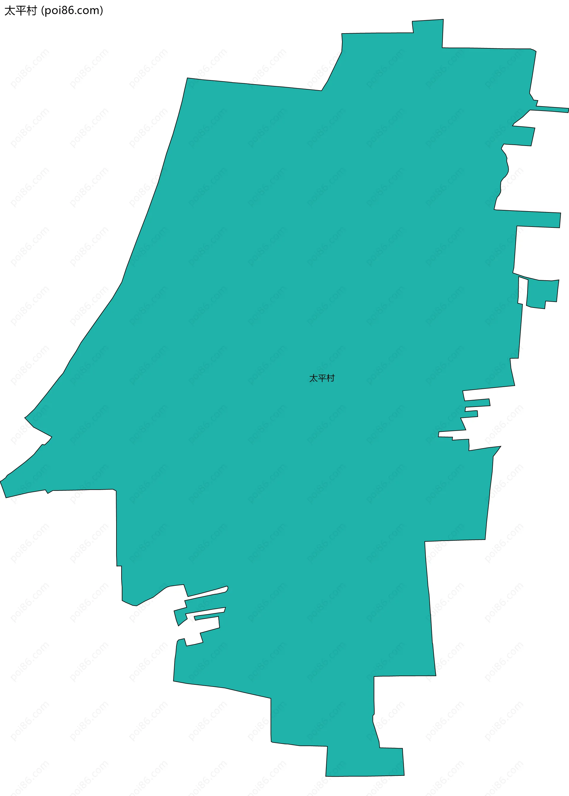 太平村边界地图