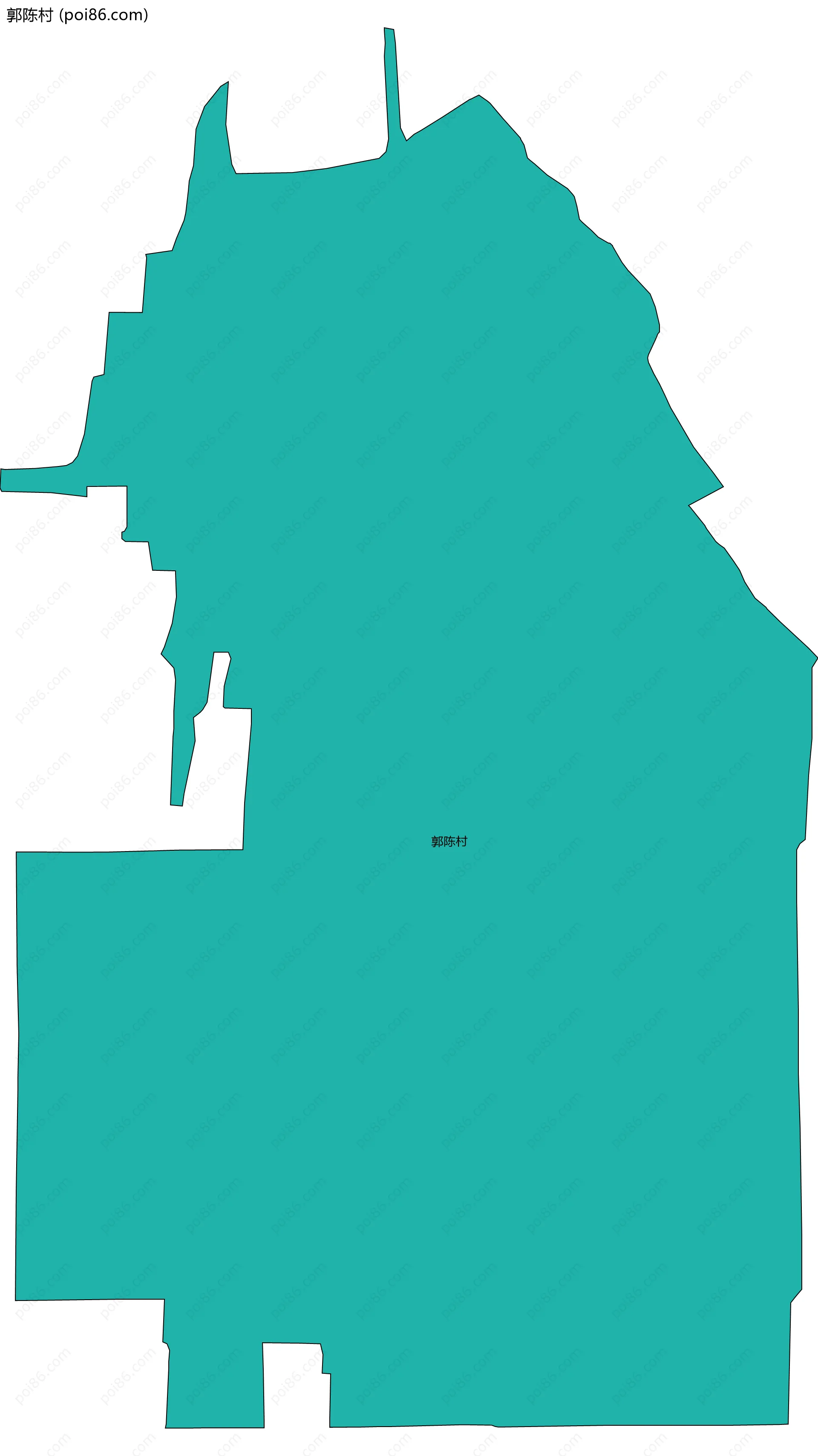 郭陈村边界地图