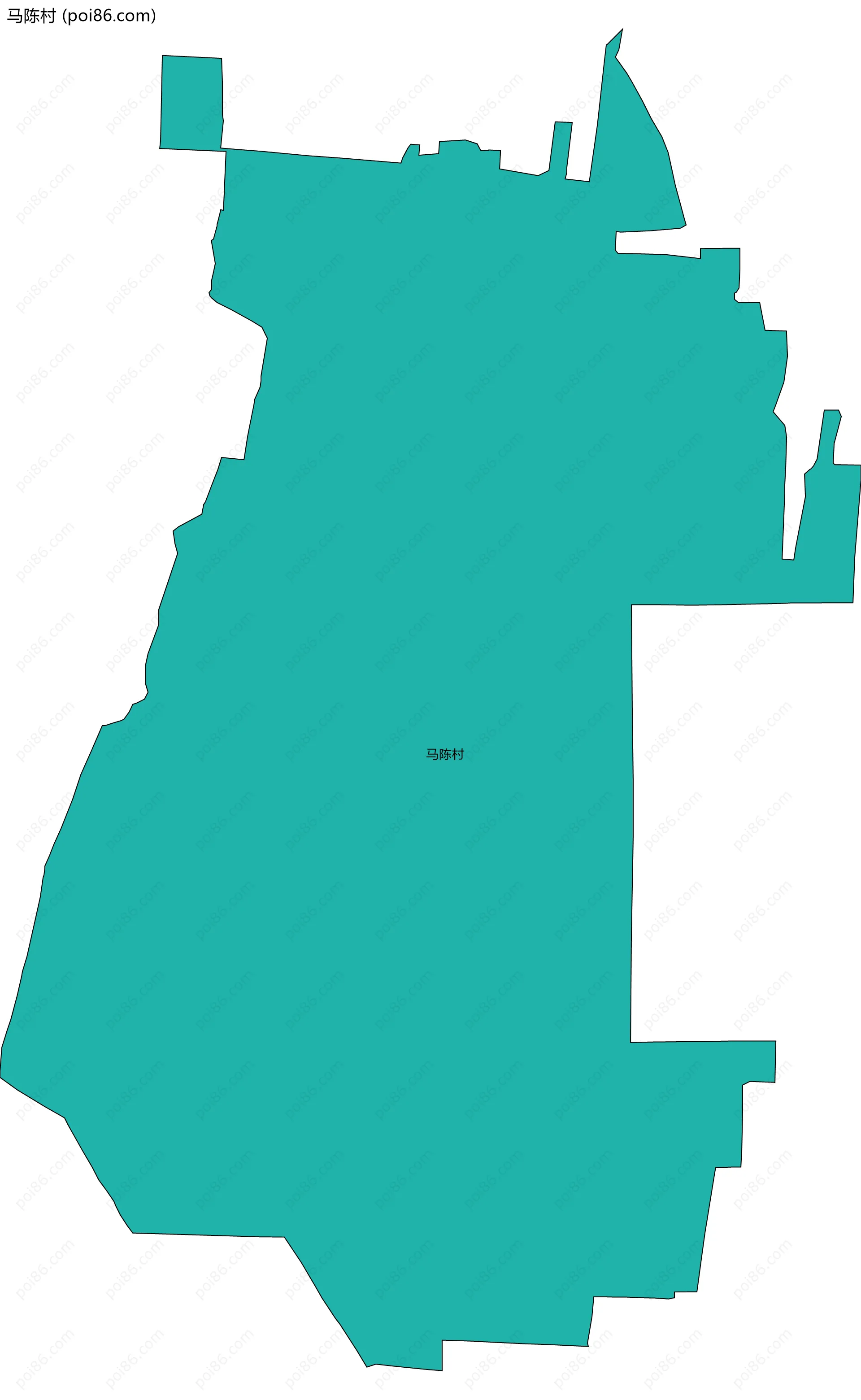 马陈村边界地图