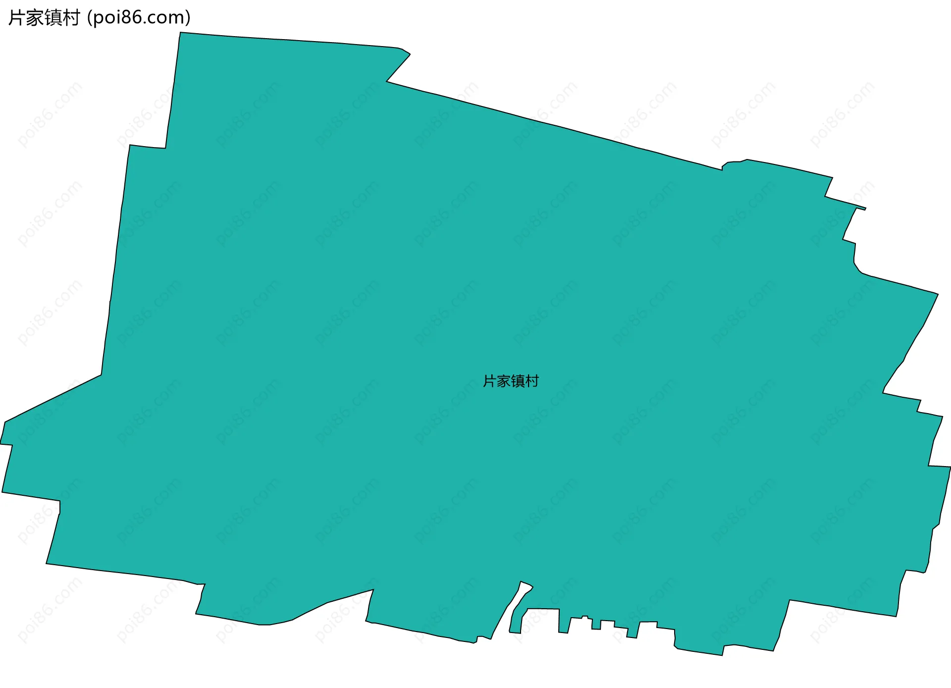 片家镇村边界地图
