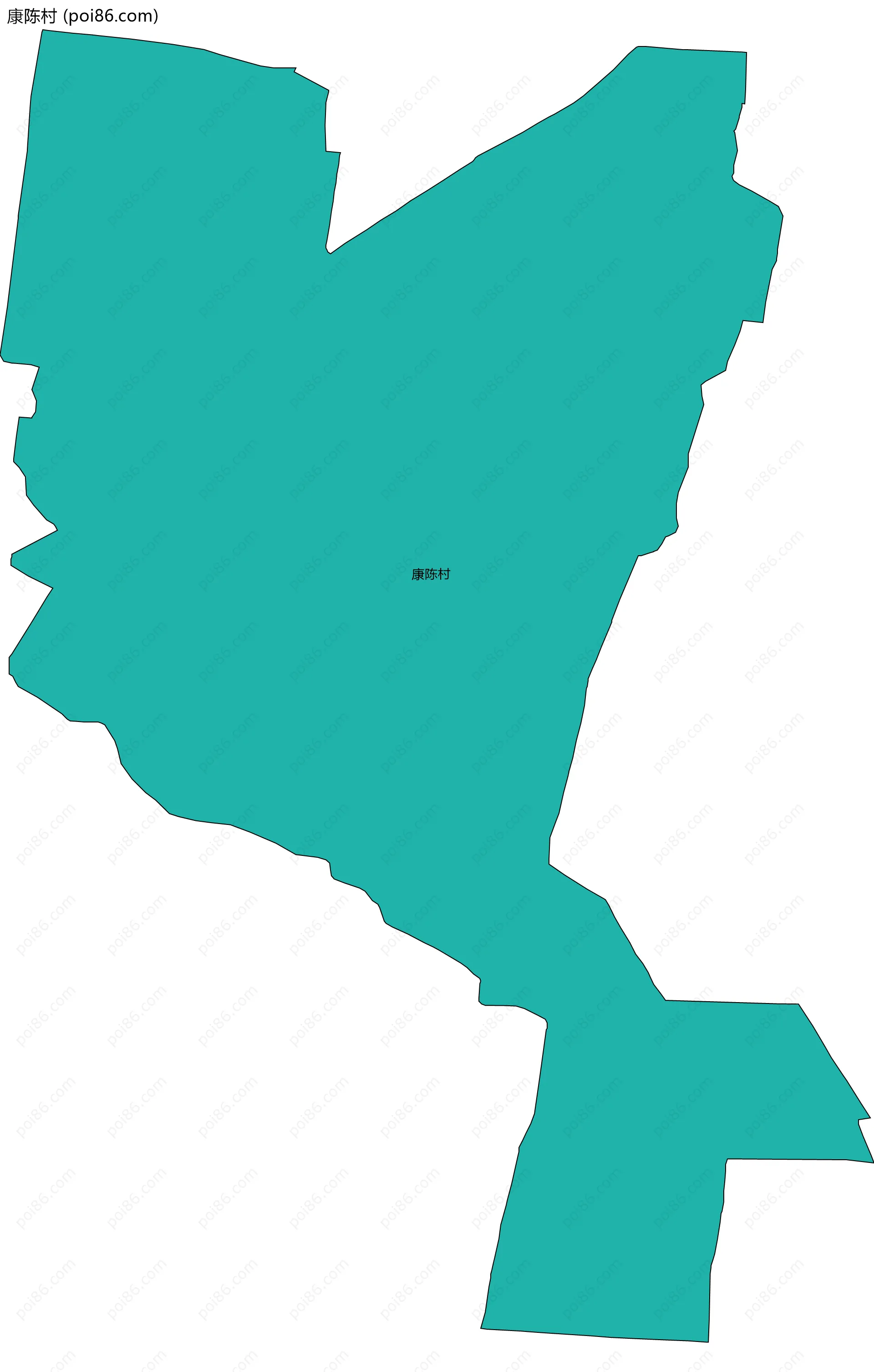 康陈村边界地图