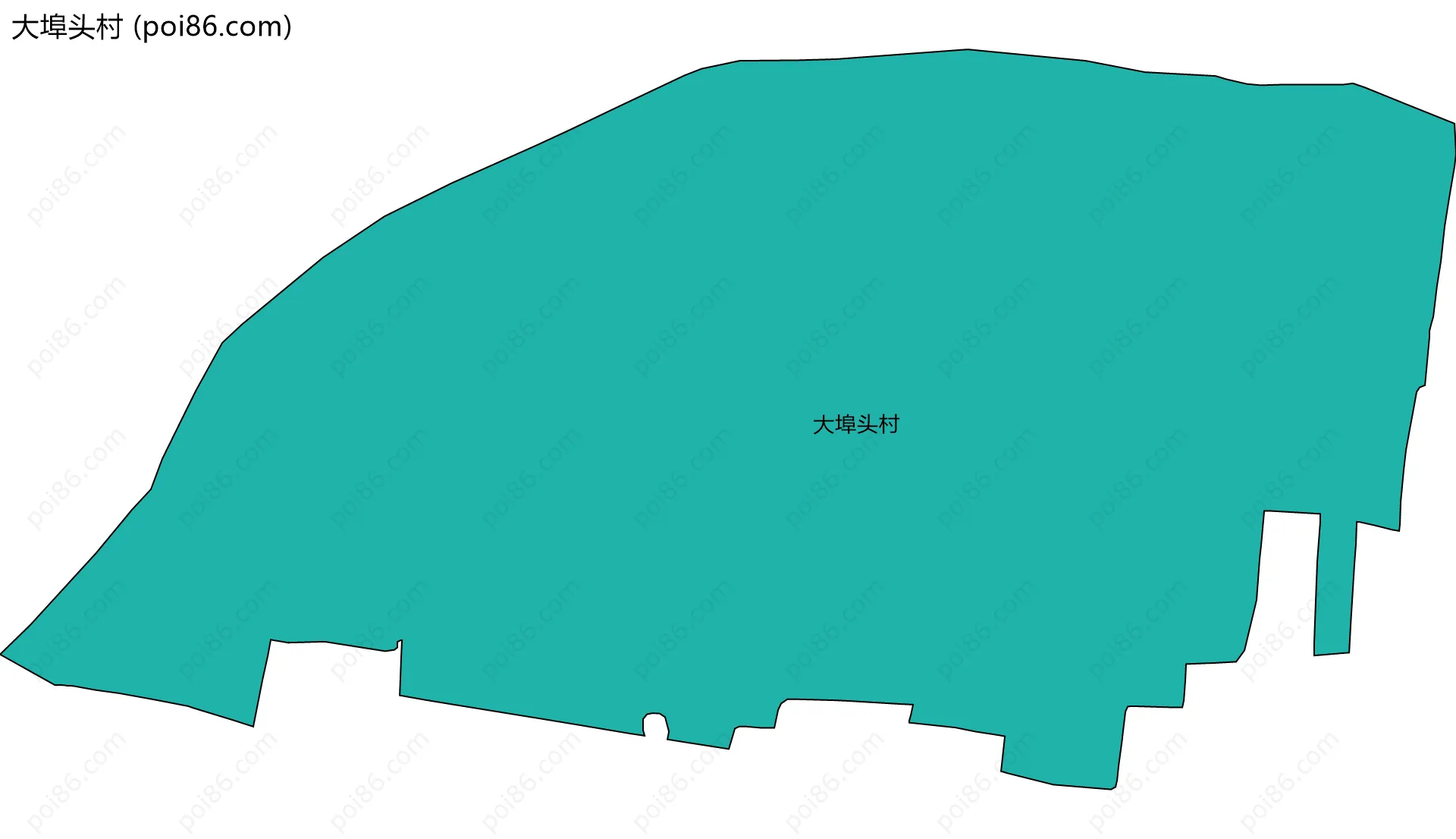 大埠头村边界地图