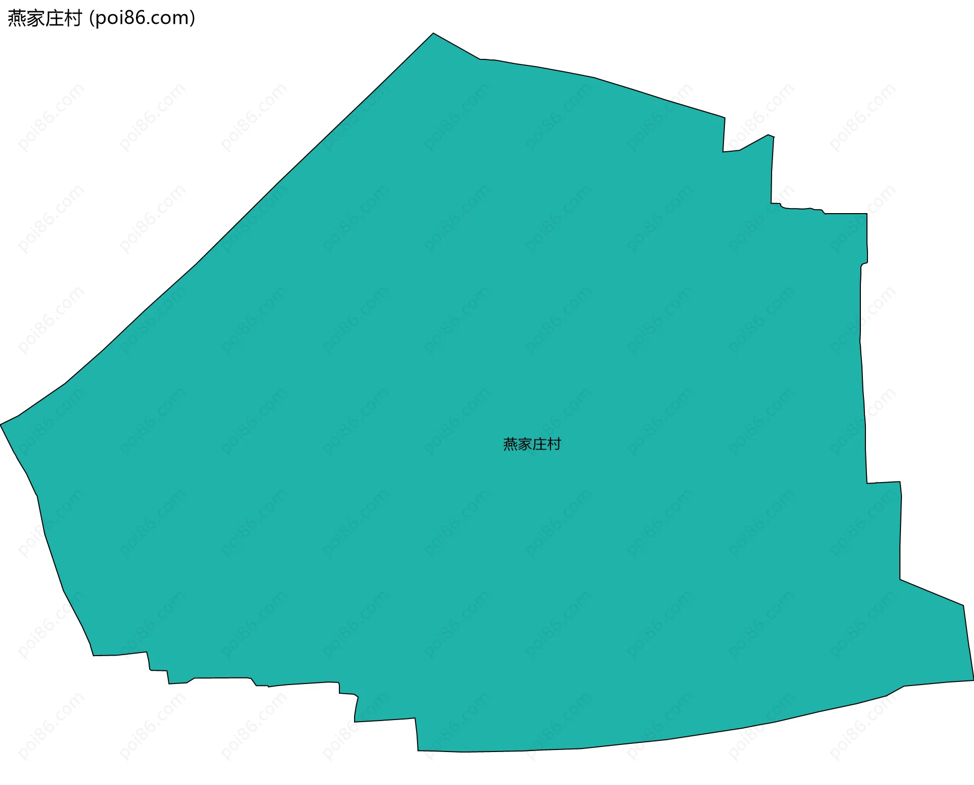 燕家庄村边界地图