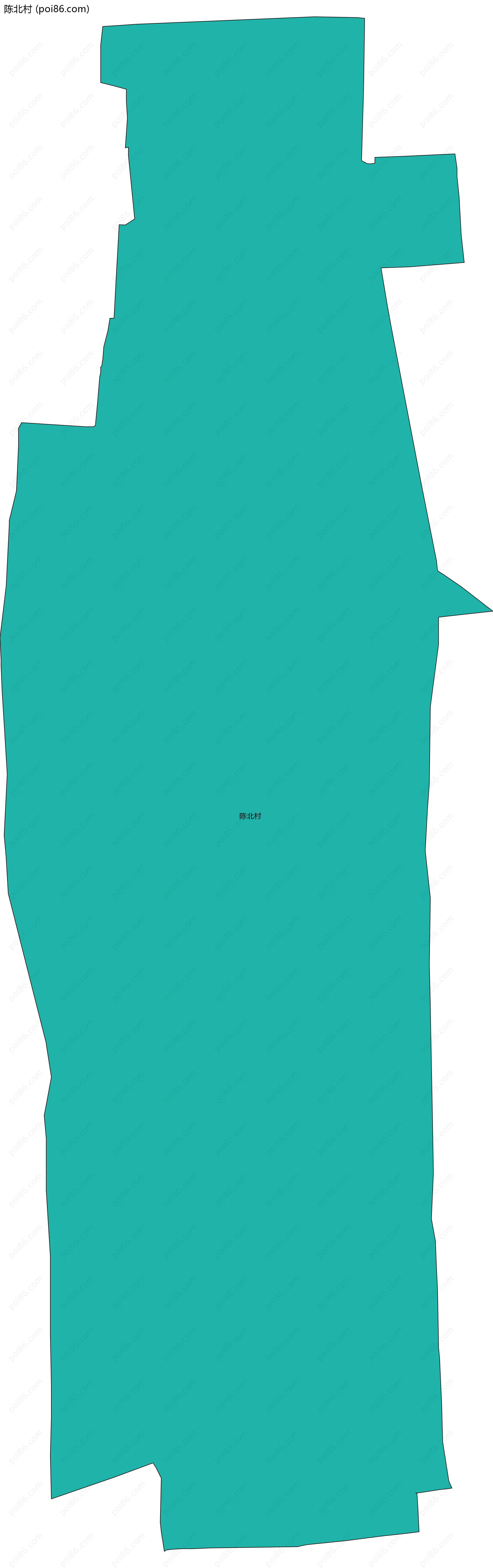 陈北村边界地图