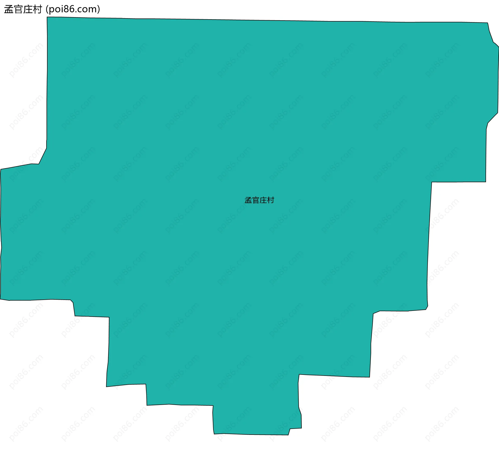 孟官庄村边界地图