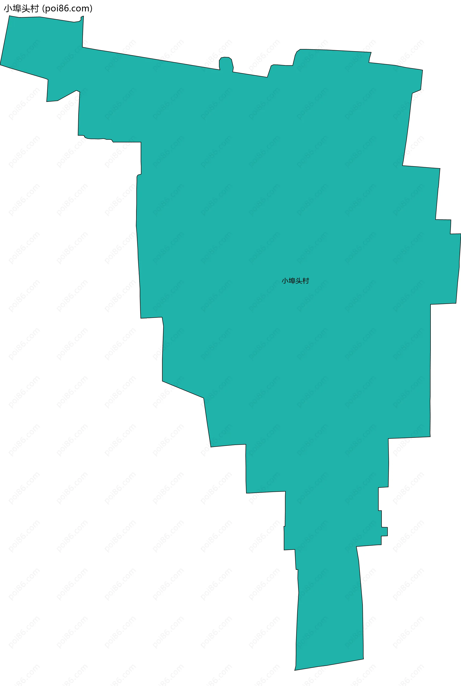 小埠头村边界地图