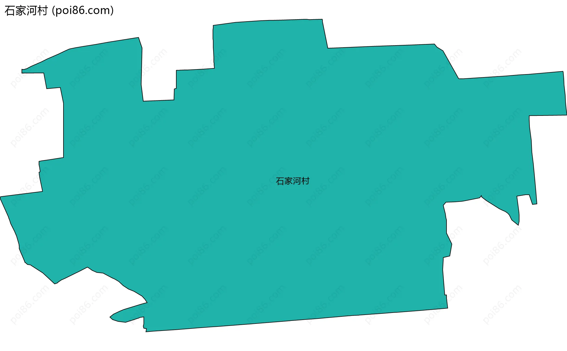 石家河村边界地图
