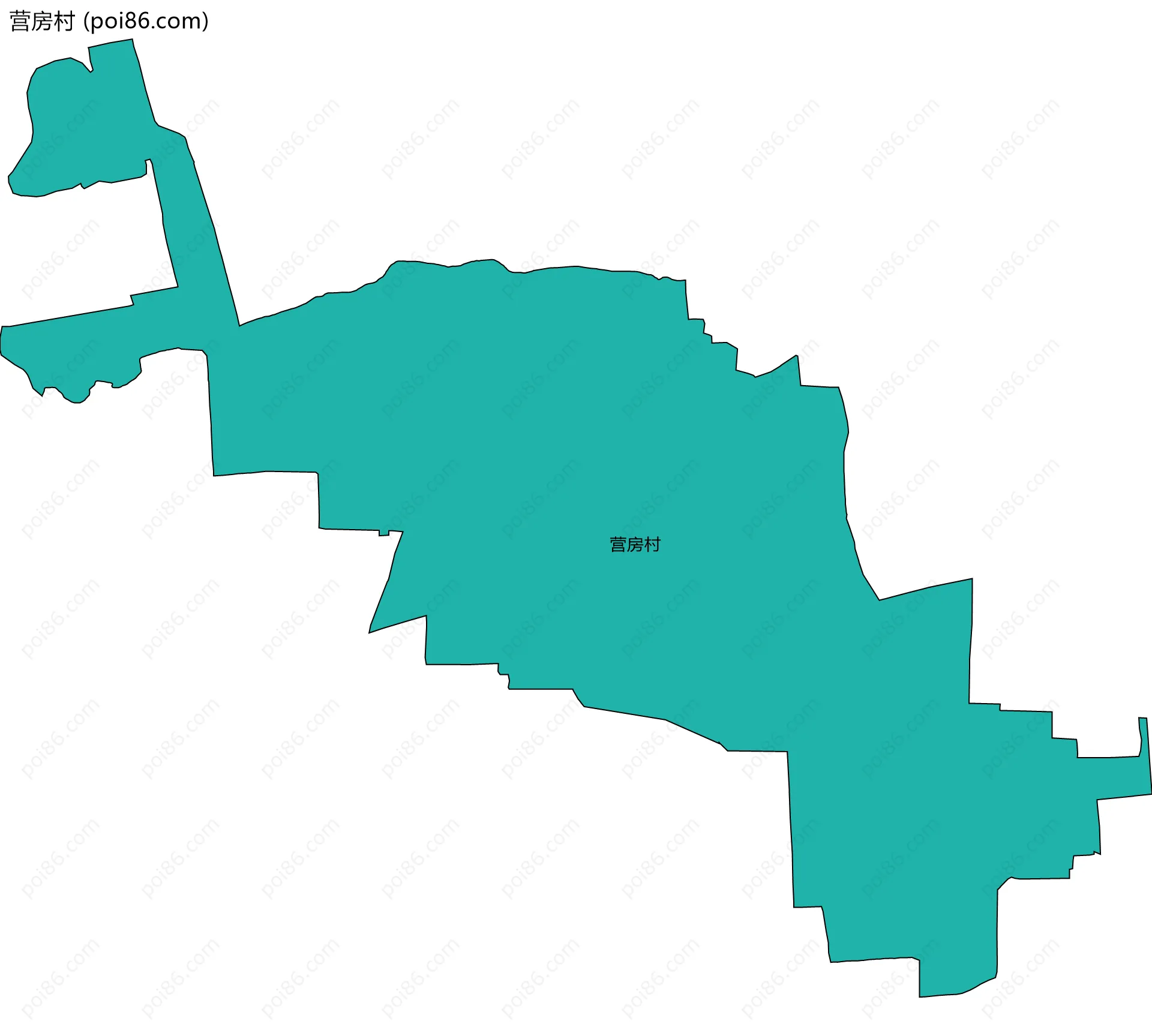 营房村边界地图