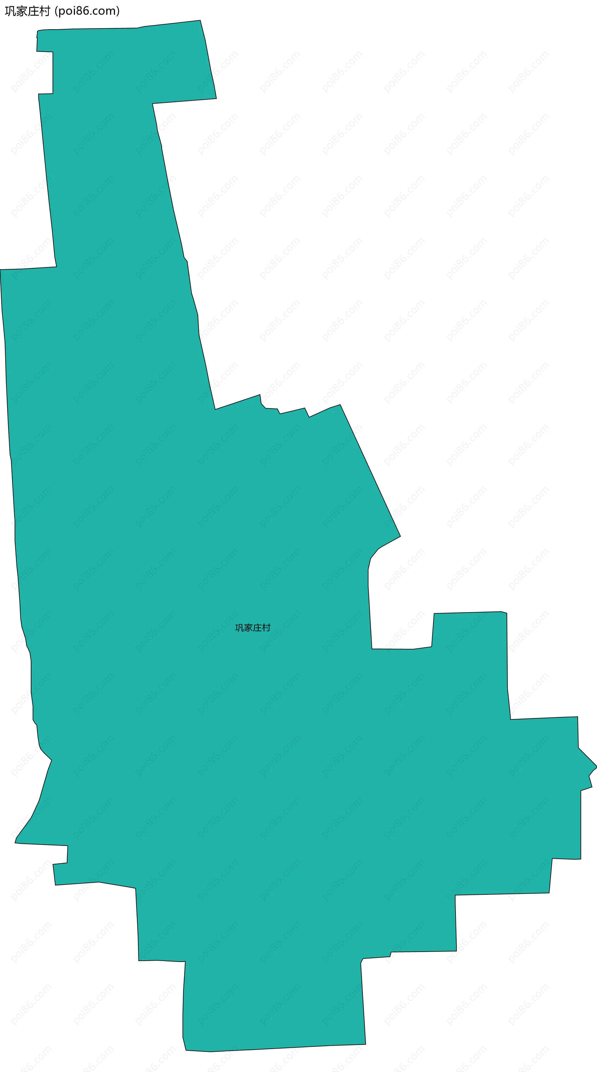 巩家庄村边界地图