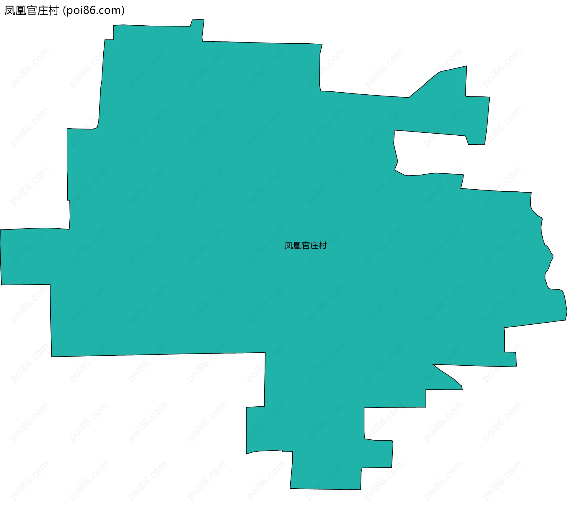 凤凰官庄村边界地图