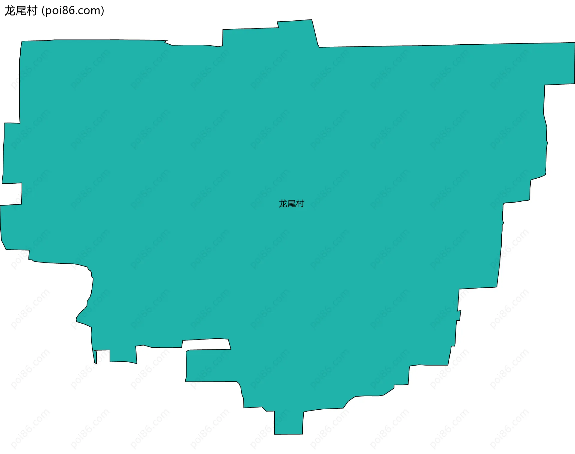 龙尾村边界地图