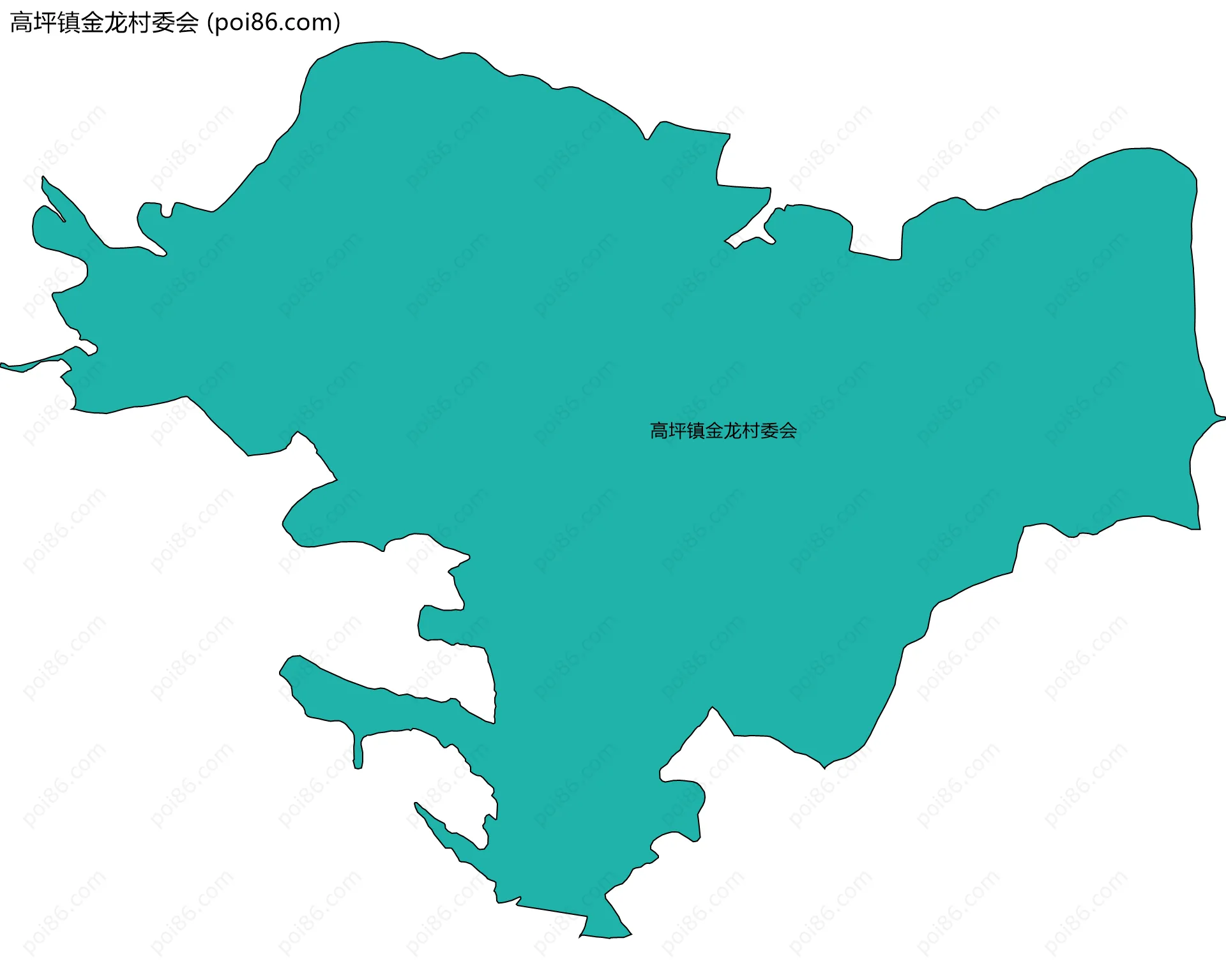 高坪镇金龙村委会边界地图